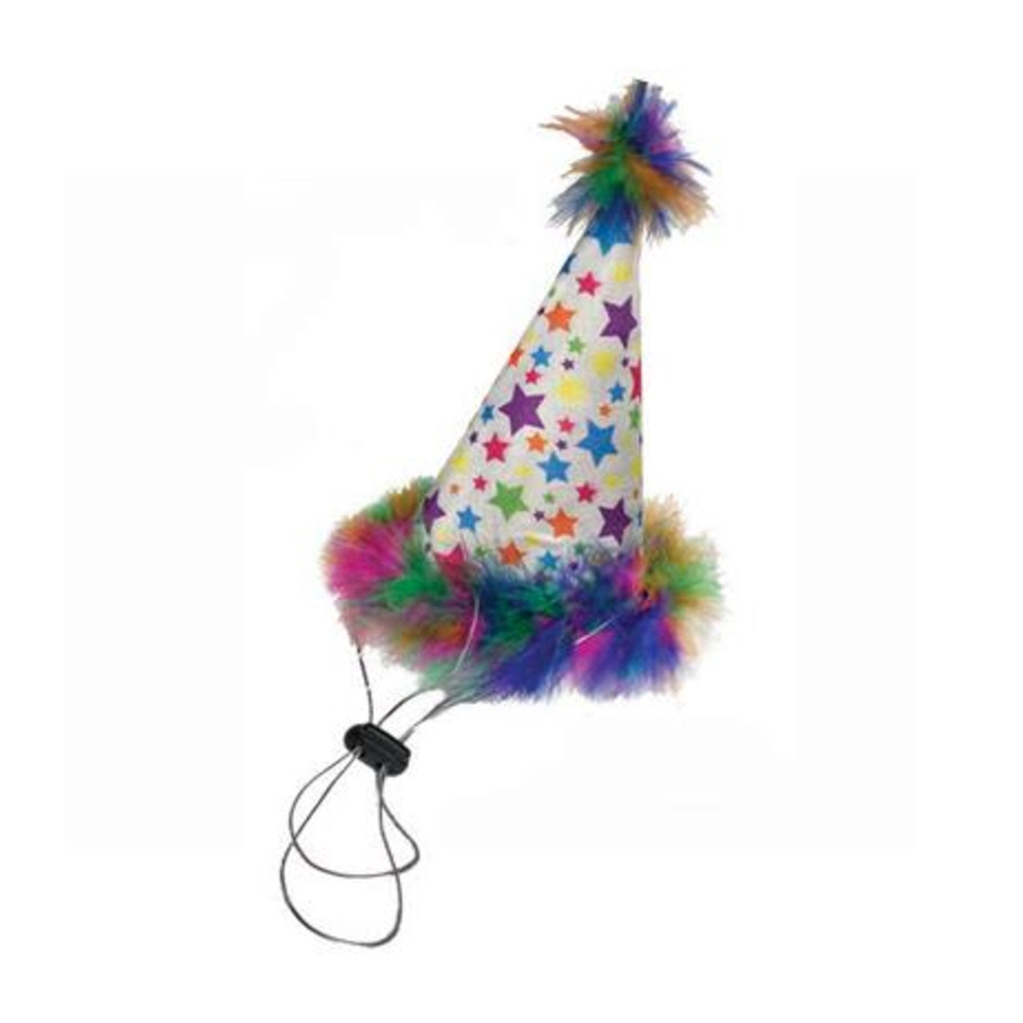 Huxley & Kent Feather Birthday Hat for Women & Men - Fun Party Accessory for Birthdays, Halloween & Costume Events