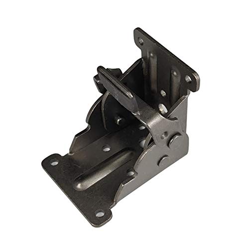 Black Iron Folding Hinges & Brackets - Self-Locking Cabinet Hinges, Table Legs & Foldable Feet for Chairs, Tables & Furniture Extensions | Perfect for DIY Projects, Home Renovation & Space-Saving Furniture