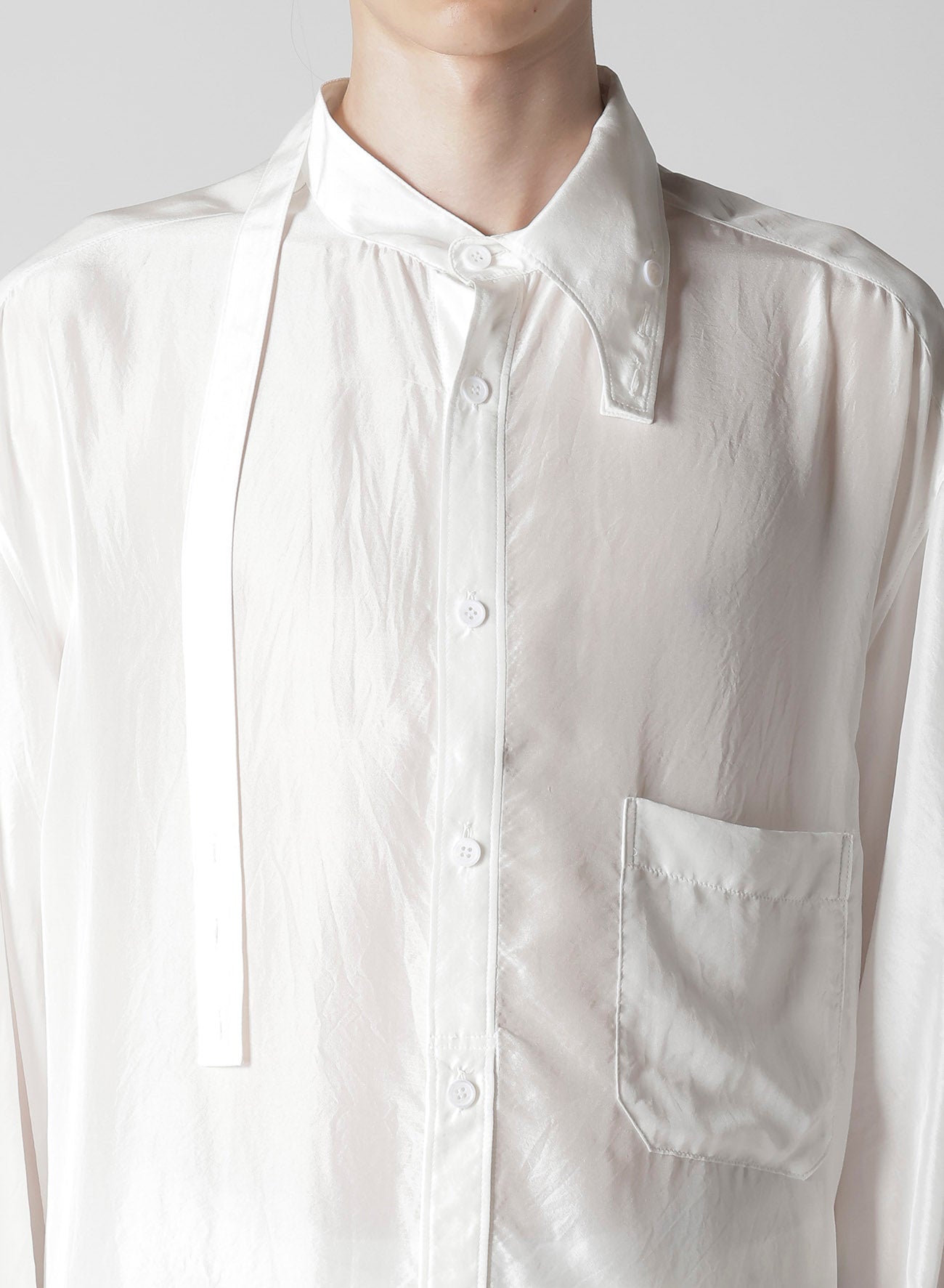 10M Silk Asymmetrical Collar Shirt for Women - Elegant Blouse for Office, Party & Special Occasions