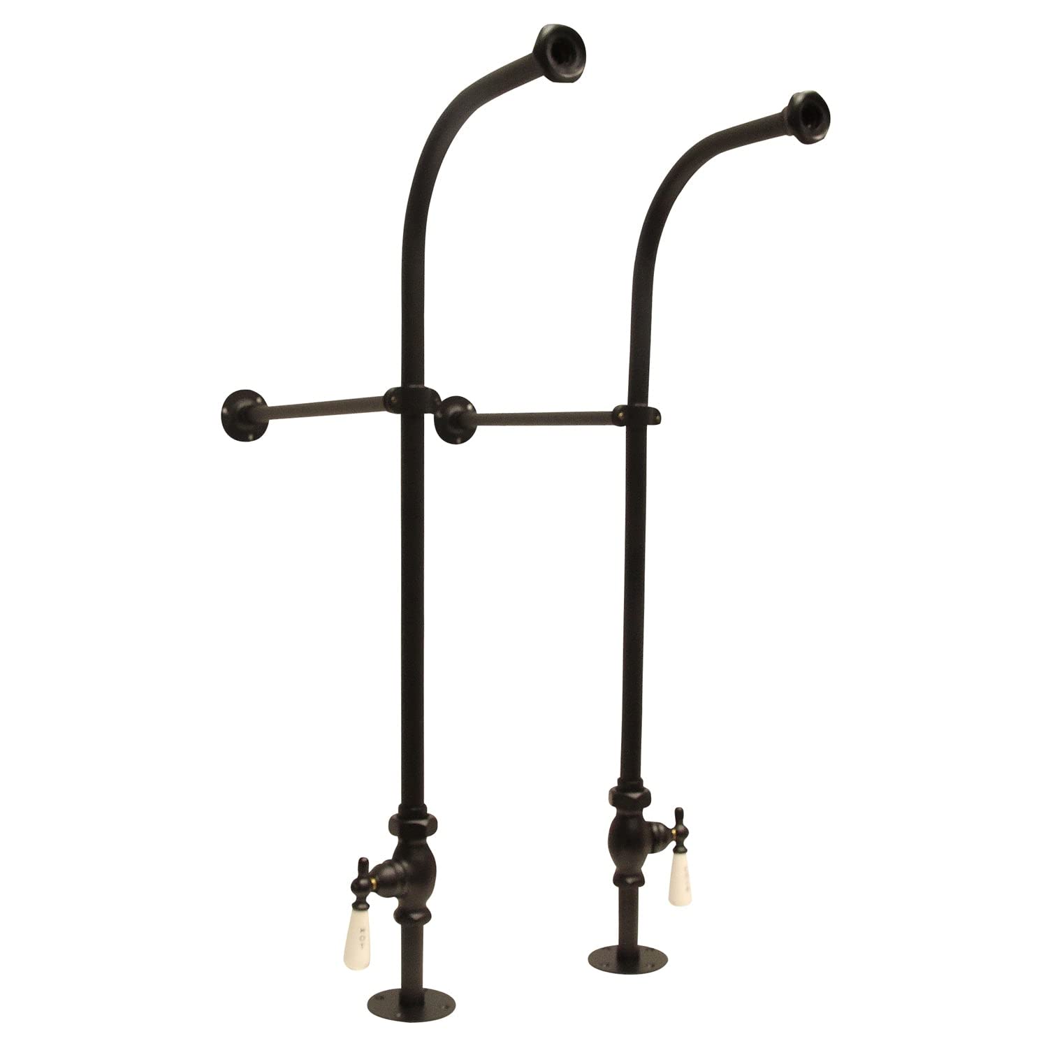 Freestanding Bathtub Faucet and Drain Kit - Matte Black Modern Bathroom Fixtures for Soaking Tubs - Perfect for Spa-Like Relaxation at Home