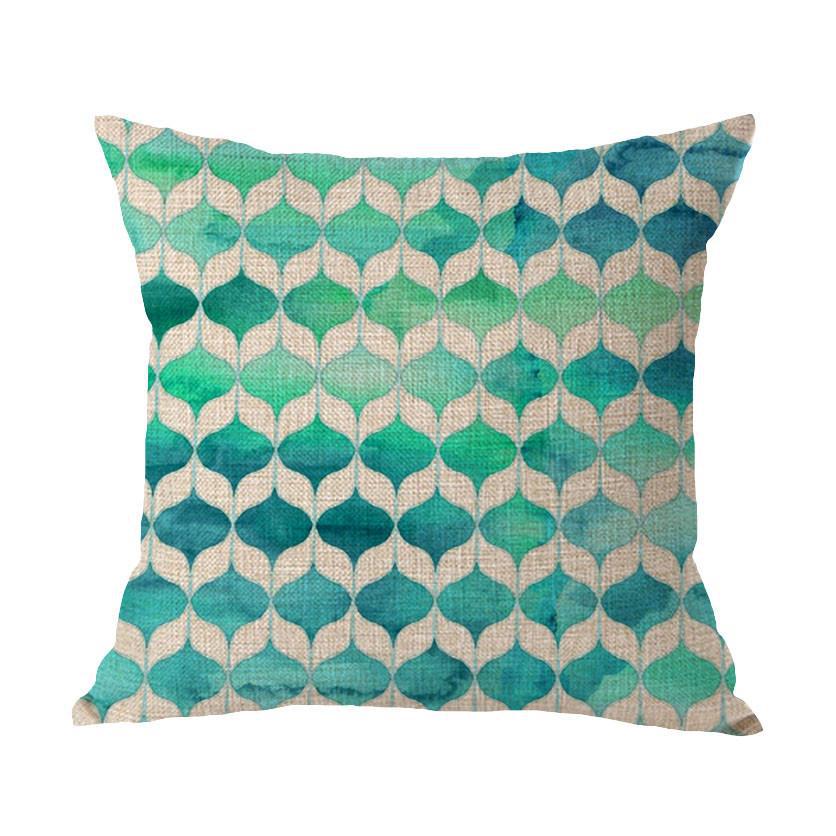 Coastal Bright Pillow Cover - Decorative Throw Pillow Case for Sofa, Bed & Home Decor - Beach House & Boho Style Living Room Accent