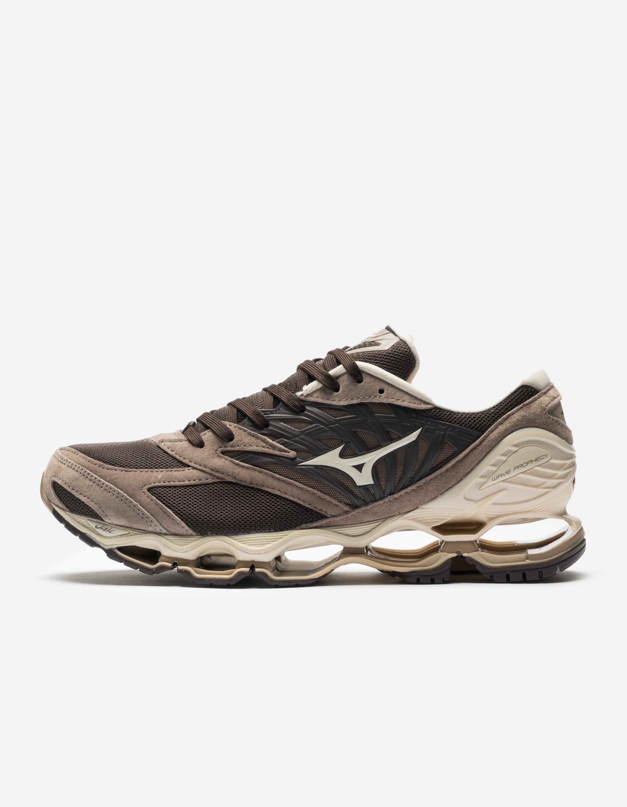 Mizuno Wave Prophecy LS Running Shoes for Men - Lightweight Cushioned Support - Mole/Pristine/Fungi Color Options - Perfect for Marathon Training & Road Running
