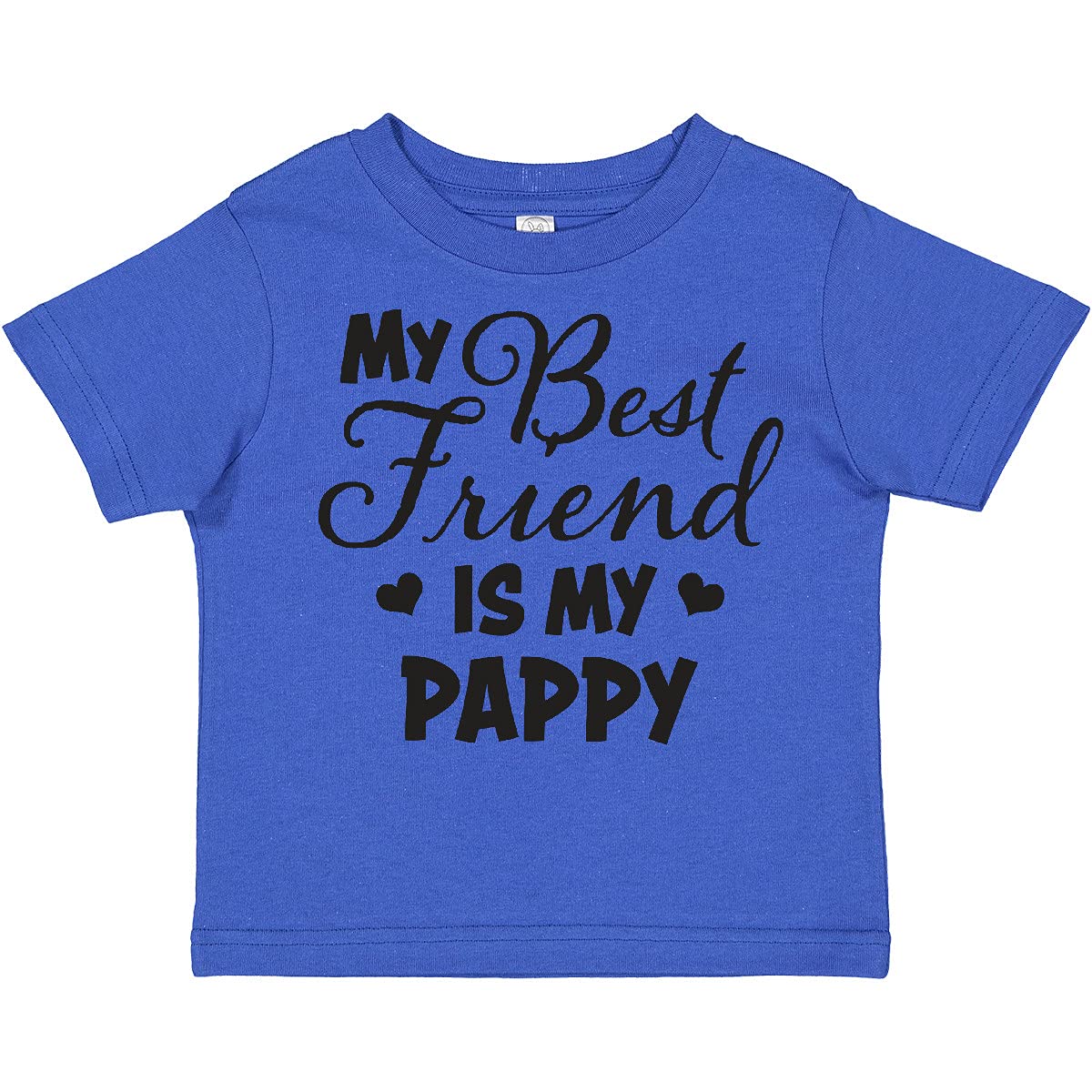 My Best Friend is My Pappy with Hearts Toddler T-Shirt - Cute Matching Outfit for Grandparent-Grandchild Bonding Moments