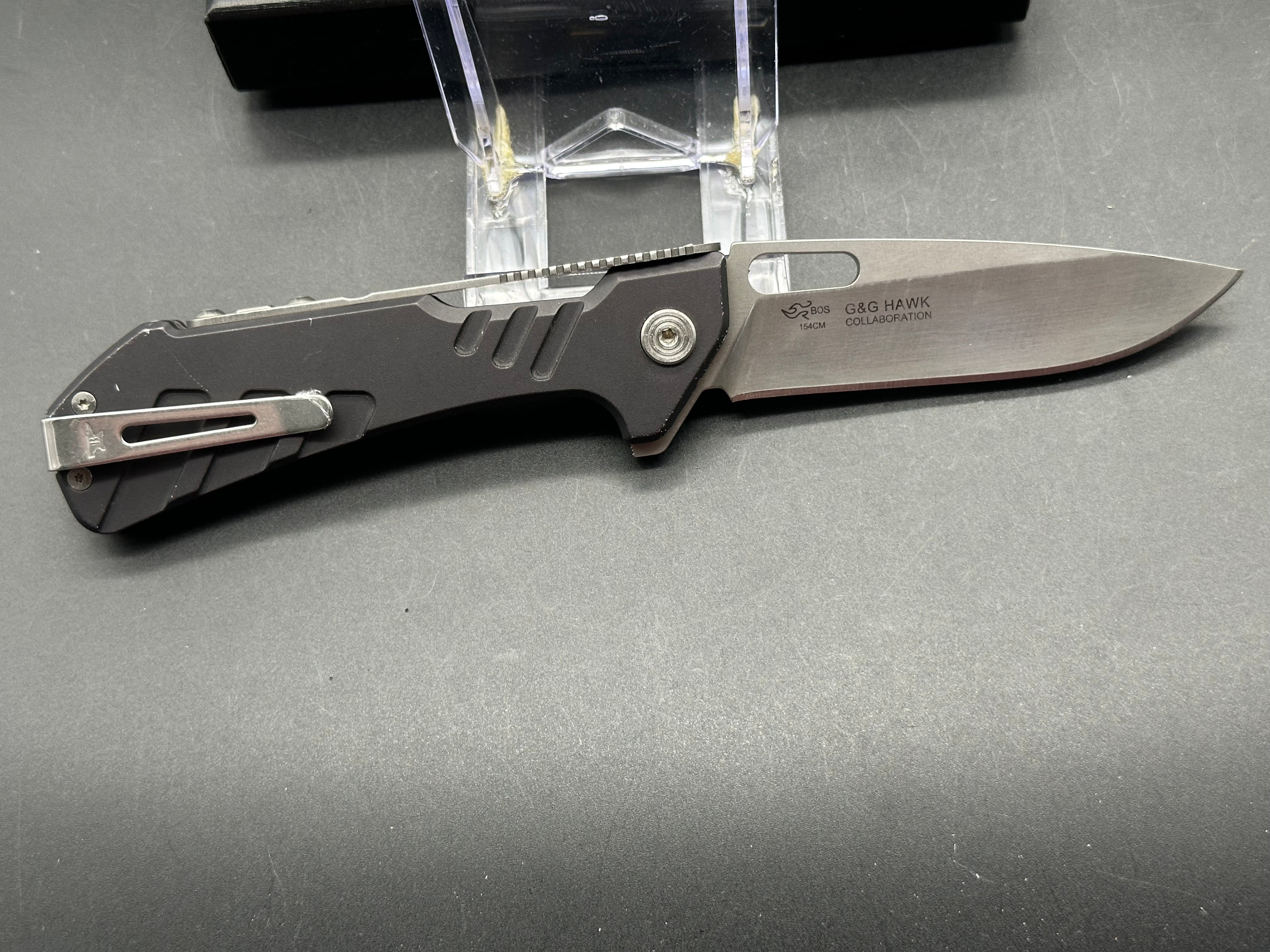 Buck 830 Marksman Folding Knife - 154CM Stainless Steel Blade with Aluminum Scales - Ideal for Hunting, Camping & Outdoor Adventures