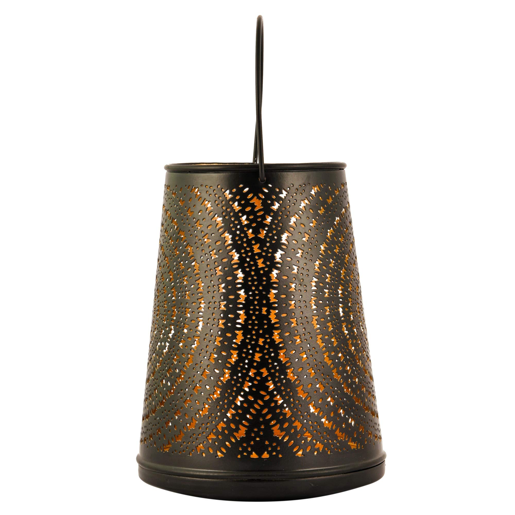 Elegant Black & Gold Metal Tealight Candle Holder - Romantic Dinner Decor, Wedding Centerpiece, Home Ambiance Lighting
