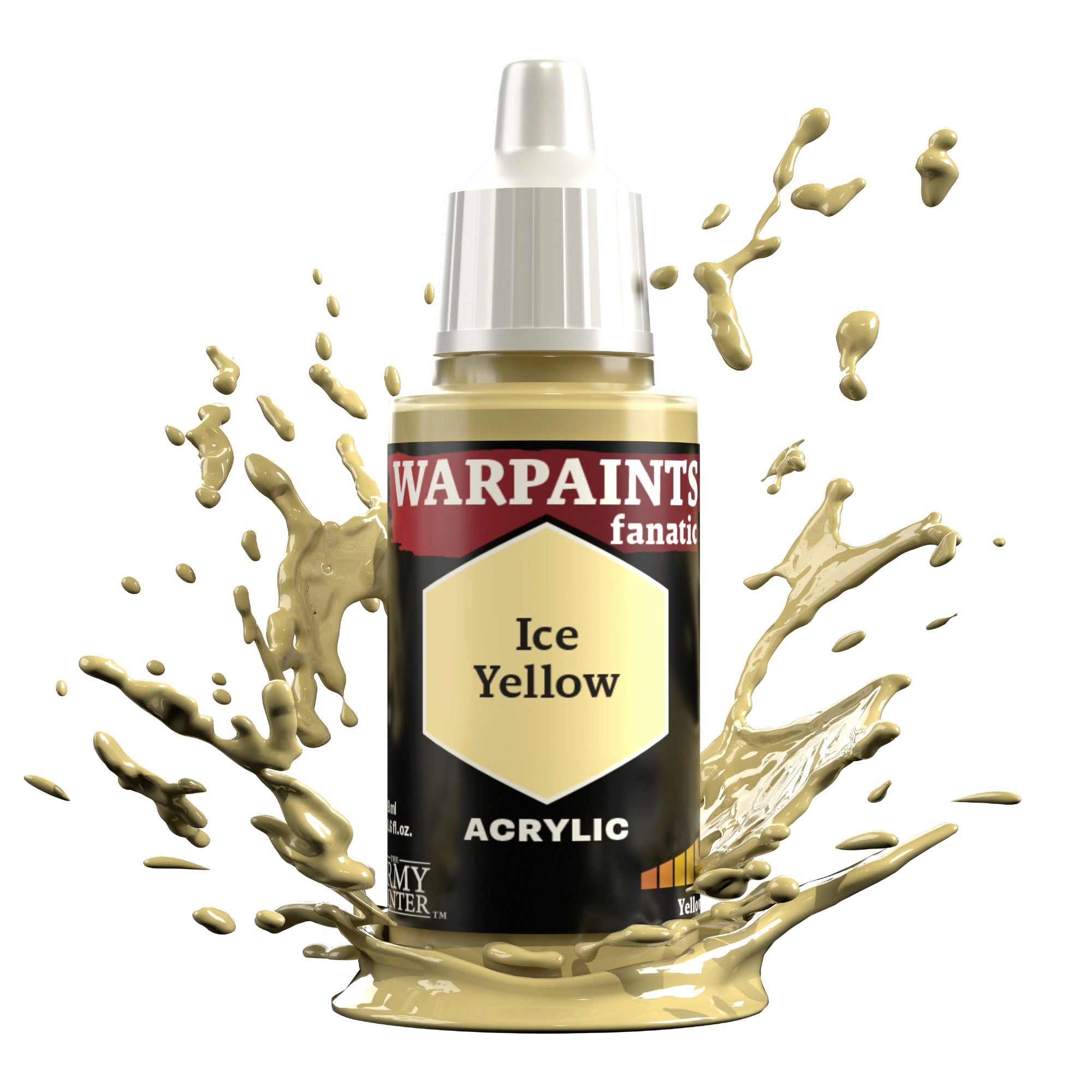 Warpaints Fanatic: Ice Yellow - High-Quality Acrylic Paint for Miniature Models & War Gaming - Perfect for Tabletop Gaming, Cosplay, and DIY Crafts