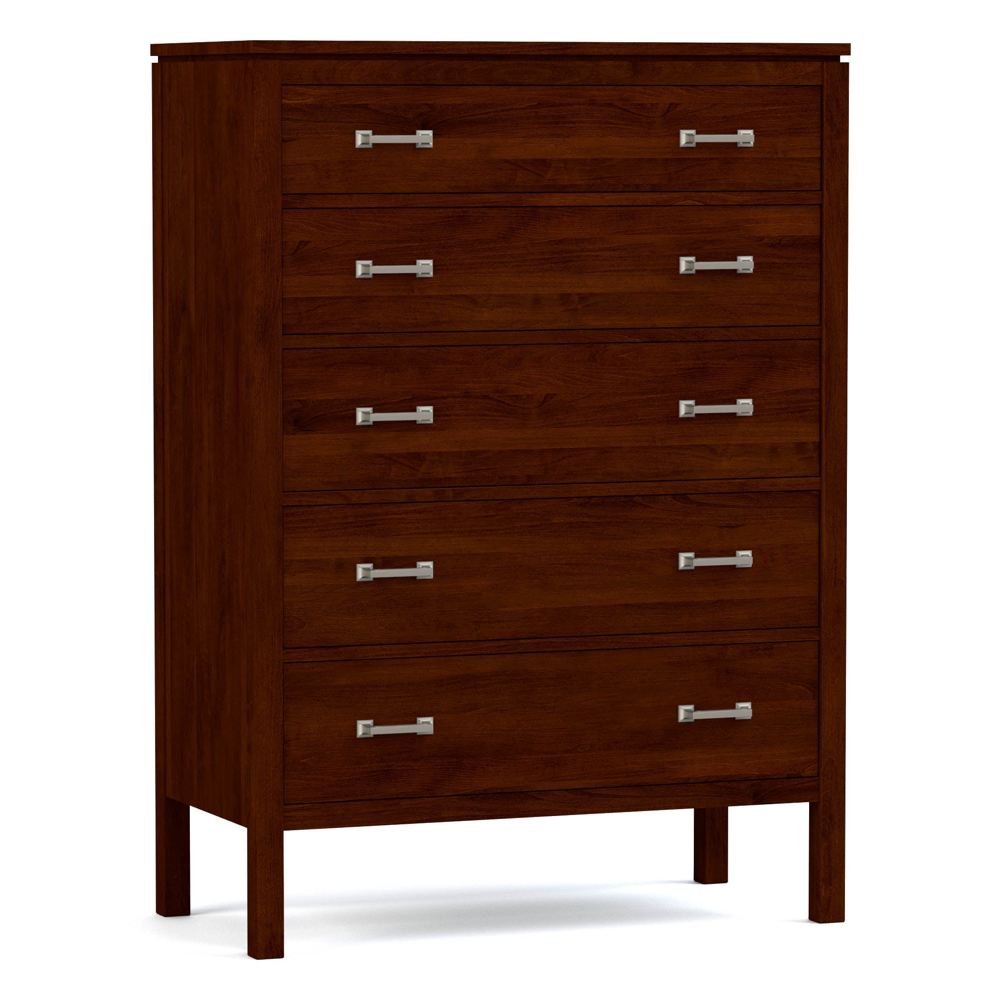Dwyer Tall Chest - 5-Drawer Solid Wood Dresser for Bedroom Storage | Modern & Spacious Organizer for Clothes, Linens & Accessories | Perfect for Master Bedroom, Guest Room & Dorm Organization