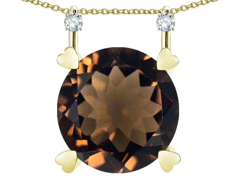 10K Gold Round 7mm Stackable Mothers Heart Pendant Necklace - Dainty Layering Jewelry for Women, Perfect Gift for Mom, Birthday, Anniversary & Everyday Wear