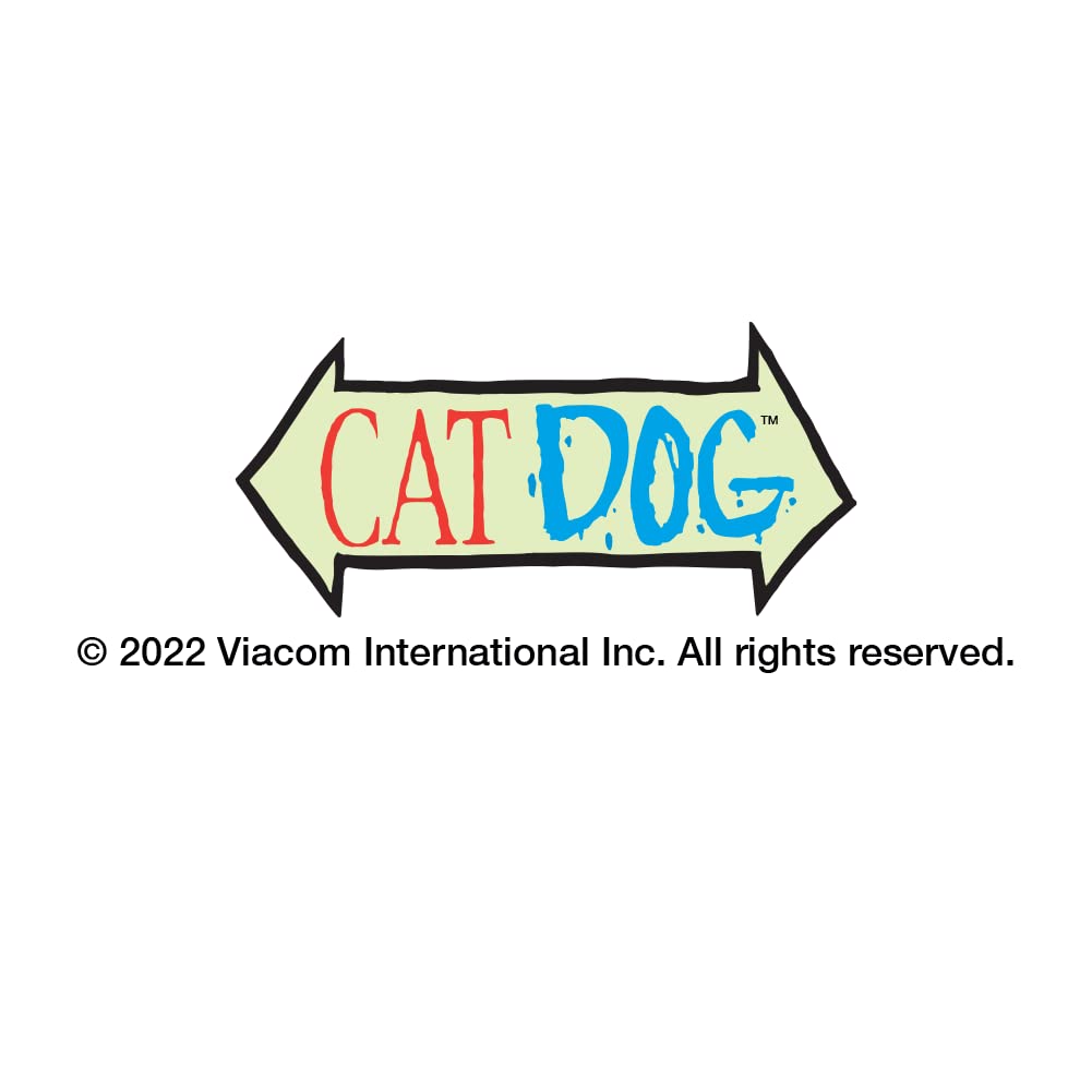 Rectangle CatDog Ready to Fight Keychain - Chrome Plated Metal Pet Keyring for Dogs & Cats - Perfect for Pet Lovers, Keychains Collection, and Everyday Use