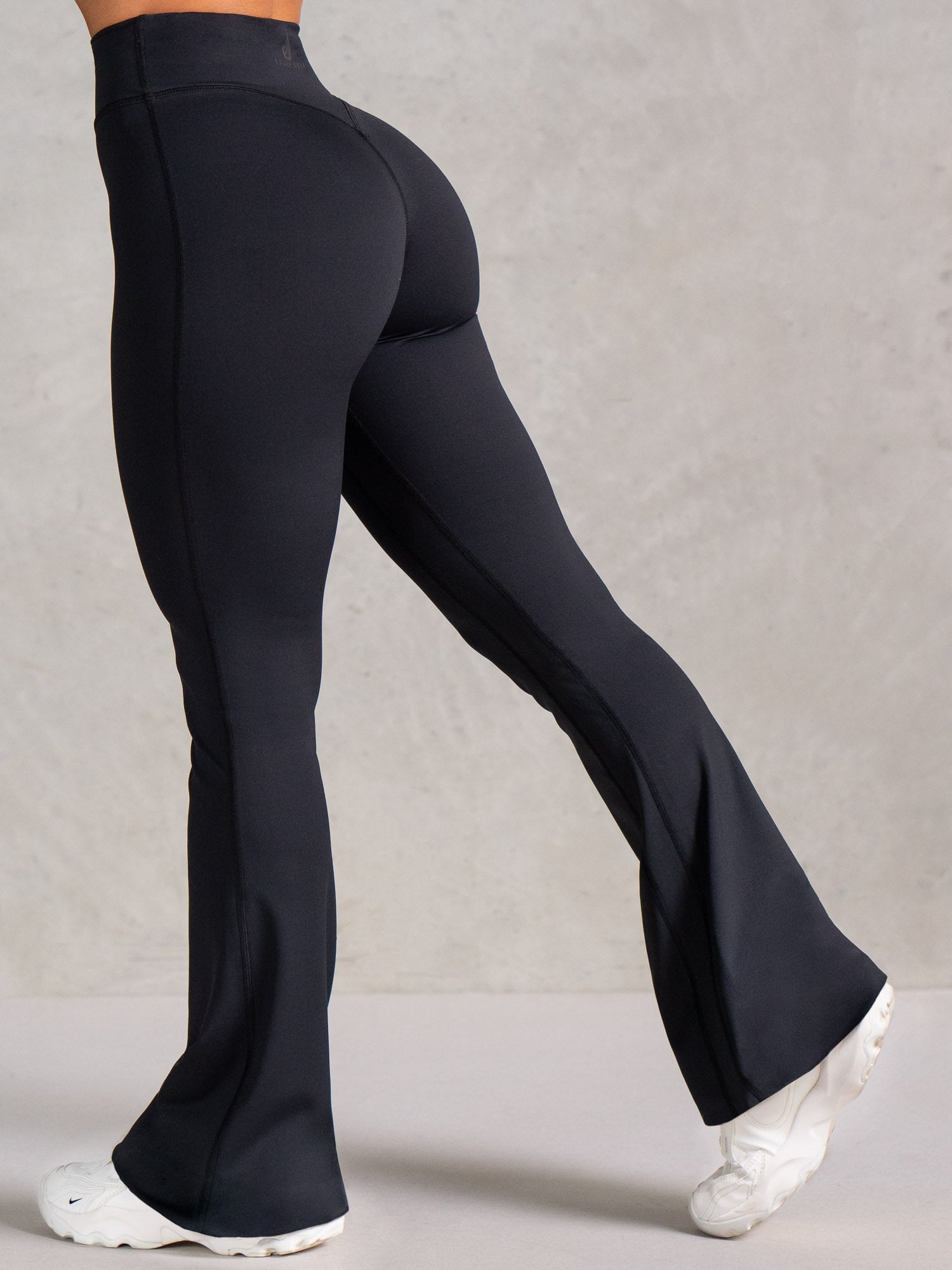 NKD Flared Leggings for Women - High Waist Yoga Pants, Stretchy Bootcut Workout Leggings - Black - Perfect for Yoga, Gym, Running & Everyday Wear