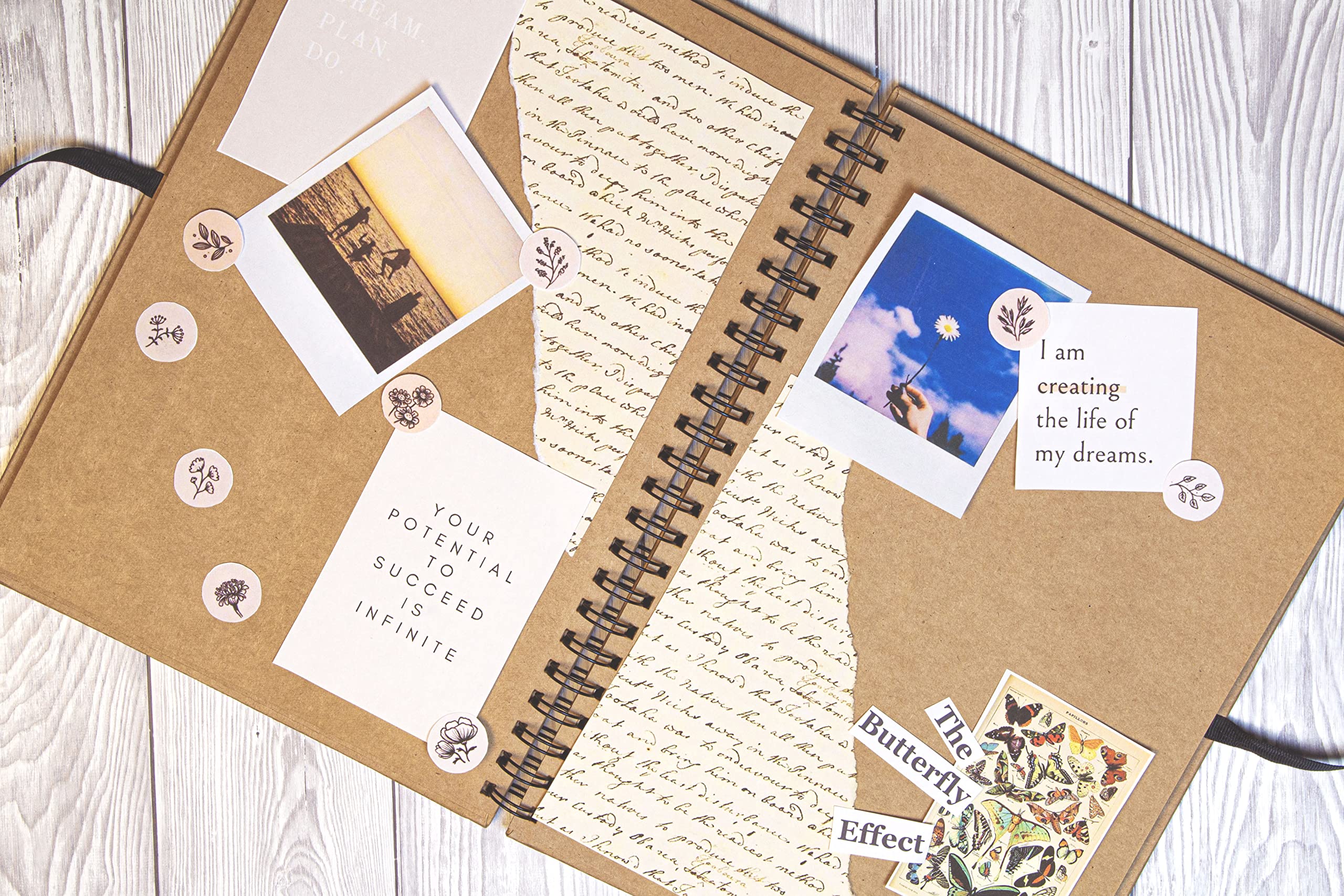 Eco-Friendly Kraft Scrapbook Album - Brown A4 Craft Paper Memory Book, 40 Sheets (80 Pages), Pack of 3 | Perfect for DIY Scrapbooking, Photo Albums, Art Journals & Gift Making