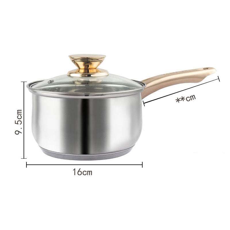 12-Piece Stainless Steel Cookware Set - Stock Pot, Saucepan, Casserole & Kettle for Professional & Home Kitchens | Perfect for Boiling, Stewing, Frying & Slow Cooking