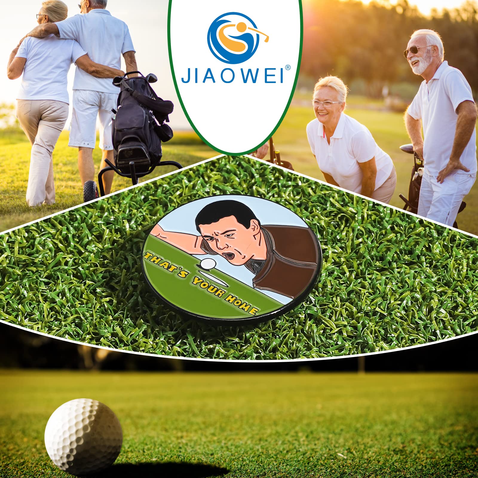 **Magnetic Golf Ball Marker with Hat Clip - Funny & Unique Golf Accessories for Men & Women - Perfect Gift for Golf Lovers - Ideal for Tournaments, Practice & Casual Play**