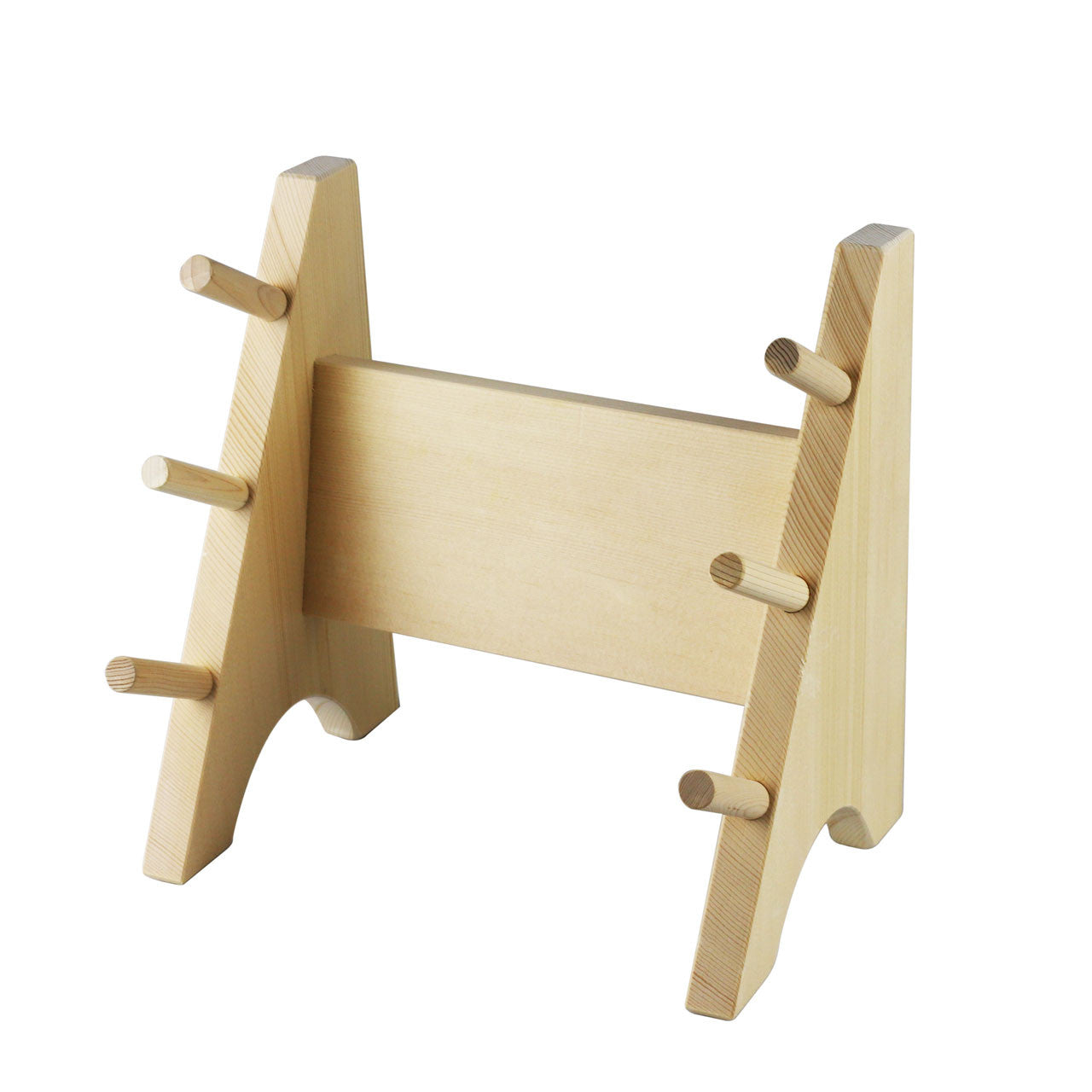 Premium Katana-Style Wooden Knife Display Stand - Holds 3 Knives | Elegant Kitchen Decor & Perfect Gift for Chefs | Ideal for Home, Restaurant, or Collector's Showcase