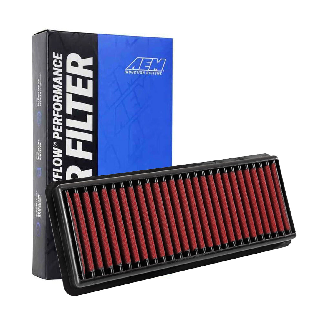 AEM 28-50040 Dryflow Washable Air Filter - High Performance Reusable Air Intake Filter for Cars, Trucks & SUVs - Perfect for Off-Roading, Racing & Daily Driving