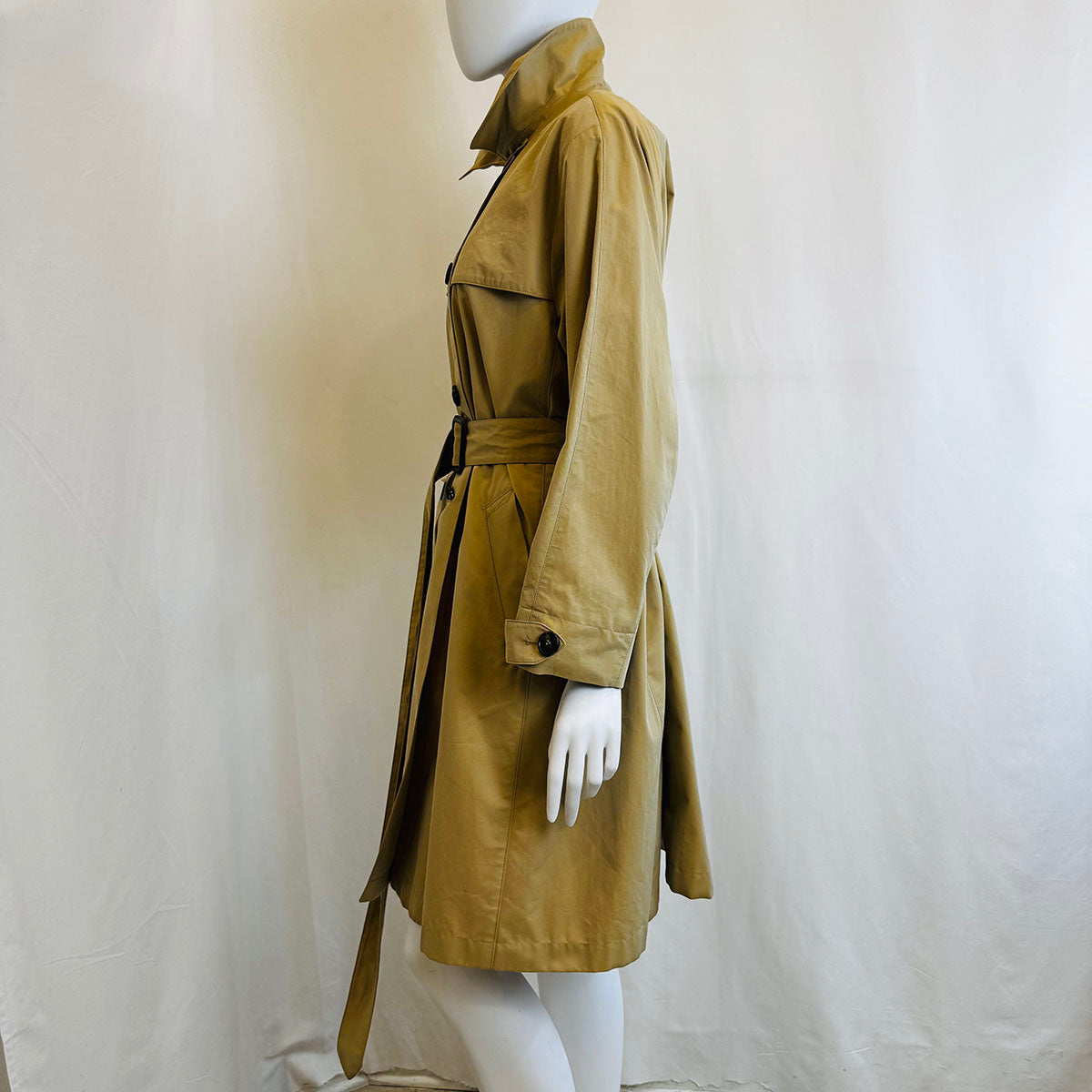 Max Mara Women's Classic Trench Coat - Waterproof Long Raincoat with Belt for Fall & Winter | Perfect for Office, Travel & Formal Occasions