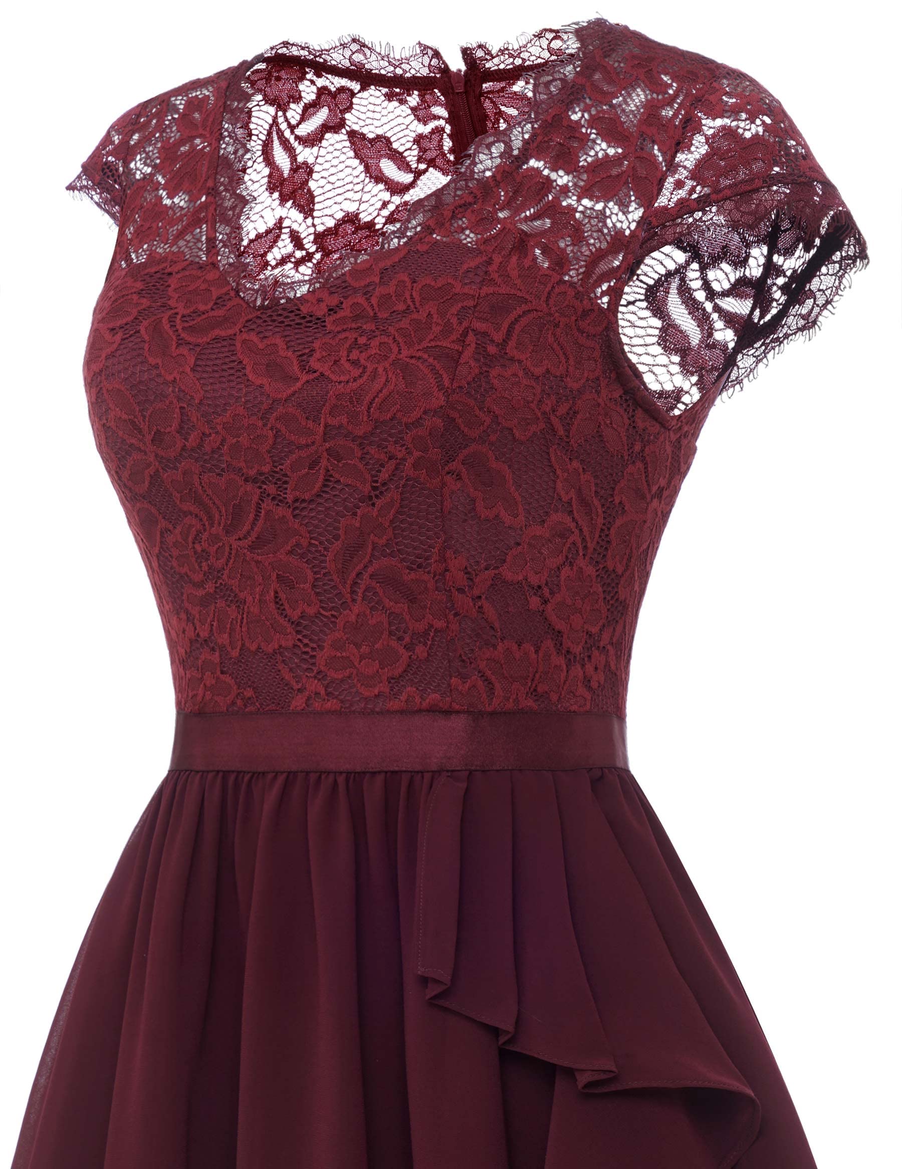 Wedtrend Women's Short Prom Dress 2024 - Floral Ruffle Bridesmaid & Wedding Guest Cocktail Dress for Homecoming, Party & Special Occasions