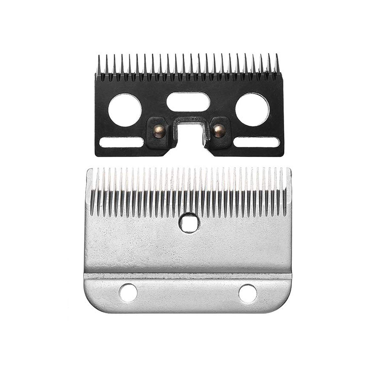 Professional Horse Clippers Blades - 35 Teeth Stainless Steel Detachable Universal Blades for Horse Grooming (Top & Bottom) | Perfect for Show Prep, Daily Grooming & Veterinary Care