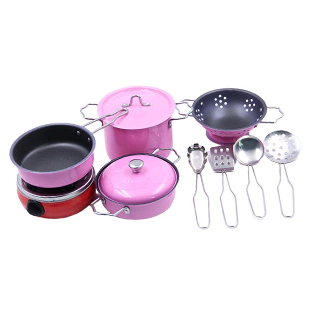 Esquirla Pretend Play Set - Stainless Steel Kids Cooking Toy with 1 Mini Cooker & Utensils - Perfect for Imaginative Play, Role-Playing & Early Learning