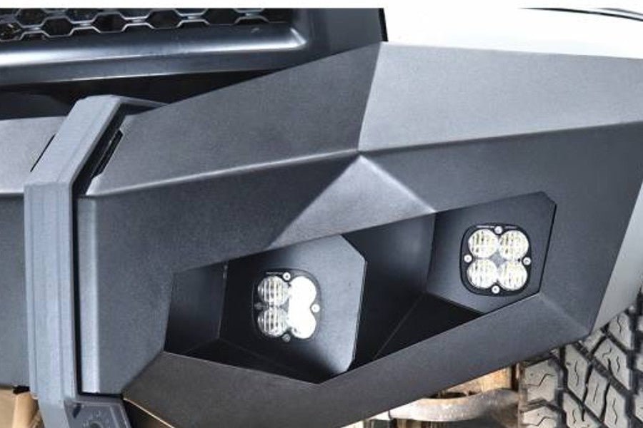 2010-2023 GMC Sierra 2500HD & 3500 LOD Offroad Destroyer Truck Baja Design Squadron Light Kit with Black Texture Bezel - Perfect for Off-Roading, Baja Racing & Night Adventures