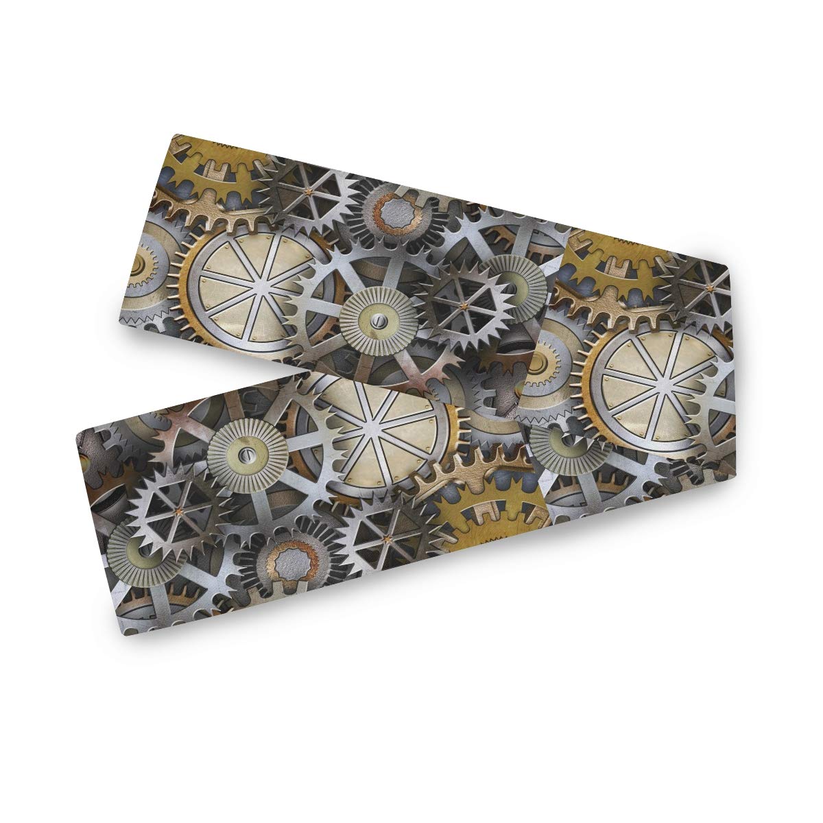 AUUXVA Punk Machine Gear Table Runner 13x90 Inch - Stylish Rectangle Polyester Tablecloth for Office, Kitchen, Dining, Wedding & Home Decor | Perfect for Coffee Tables, Buffets and Party Decorations