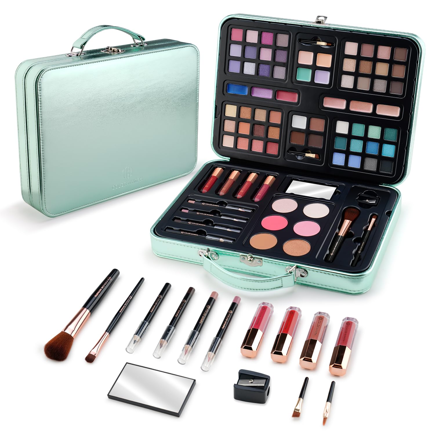 Teen Makeup Kit for Beginners - Eyeshadow, Blush, Lipgloss - Perfect Birthday Gift for Girls