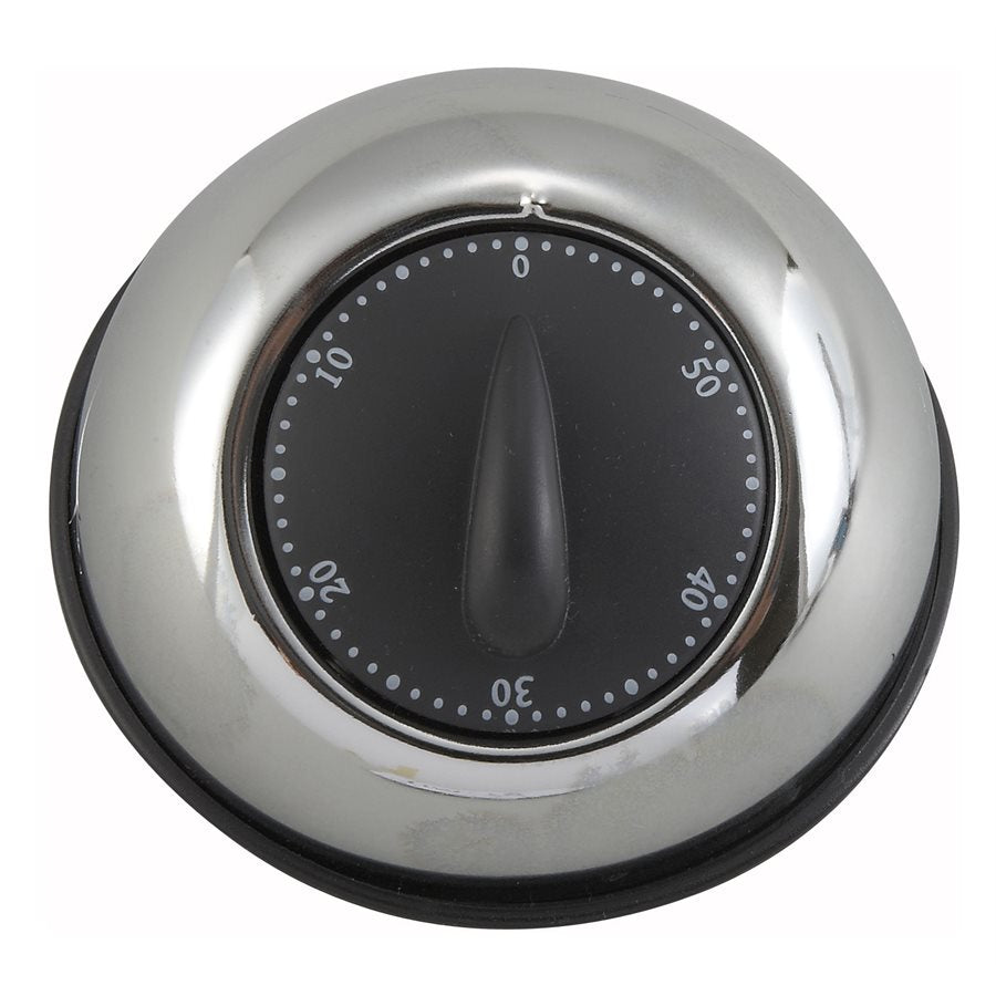 Winco 60 Minute Mechanical Timer - Heavy Duty Kitchen Timer for Cooking, Baking, Exercise & Classroom Use - Countdown Clock with Loud Alarm & Large Dial