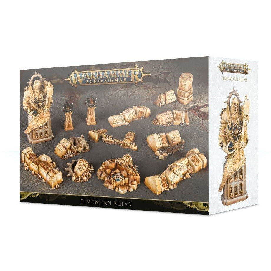 Dominion of Sigmar: Timeworn Ruins - Warhammer Fantasy Battle Terrain Set for Miniature Wargaming & Tabletop RPG Scenes