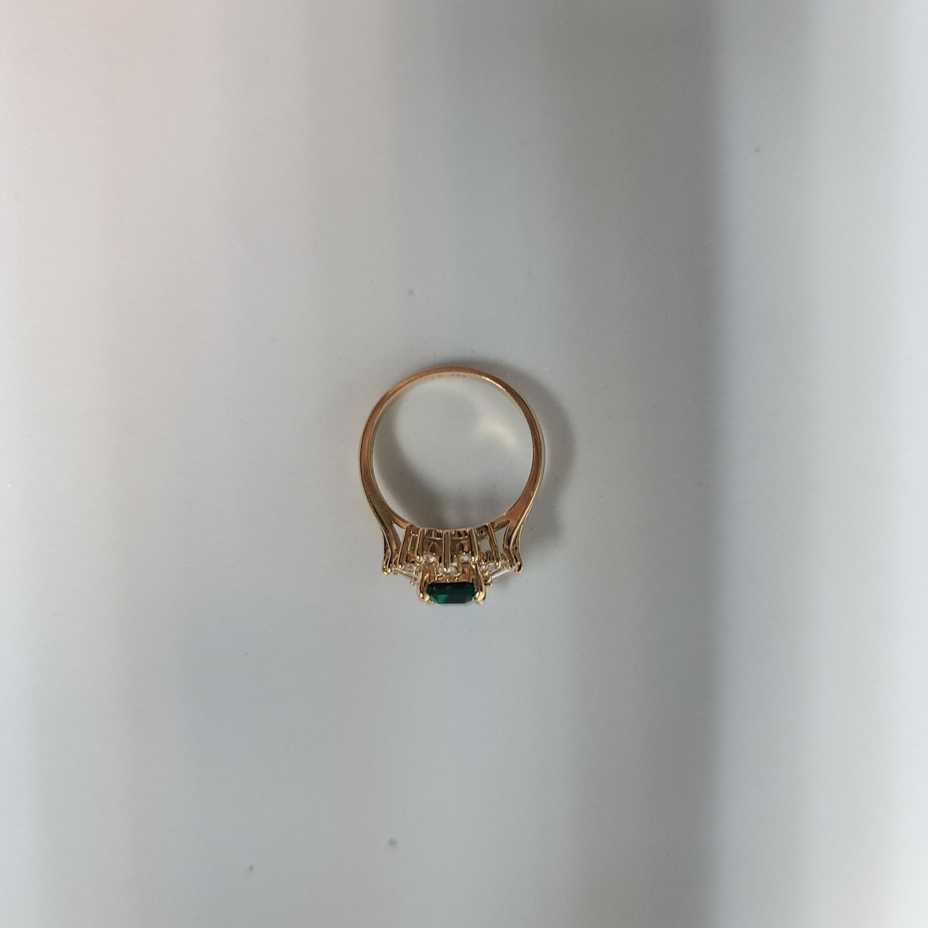 Lab-Created Emerald and Diamond Halo Engagement Ring - 14K Gold Wedding Band for Women, Perfect for Proposals, Anniversaries & Special Occasions