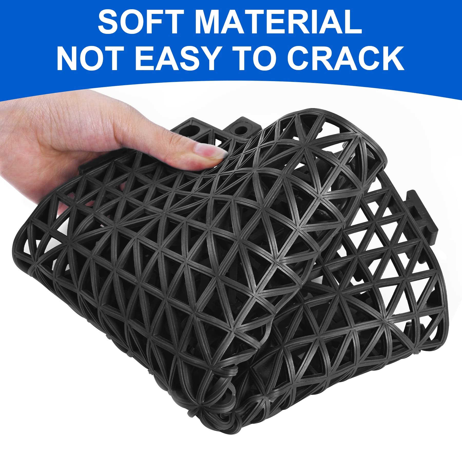 MYFAMIREA 12 Pack Modular Interlocking Cushion Floor Tiles - 11.8