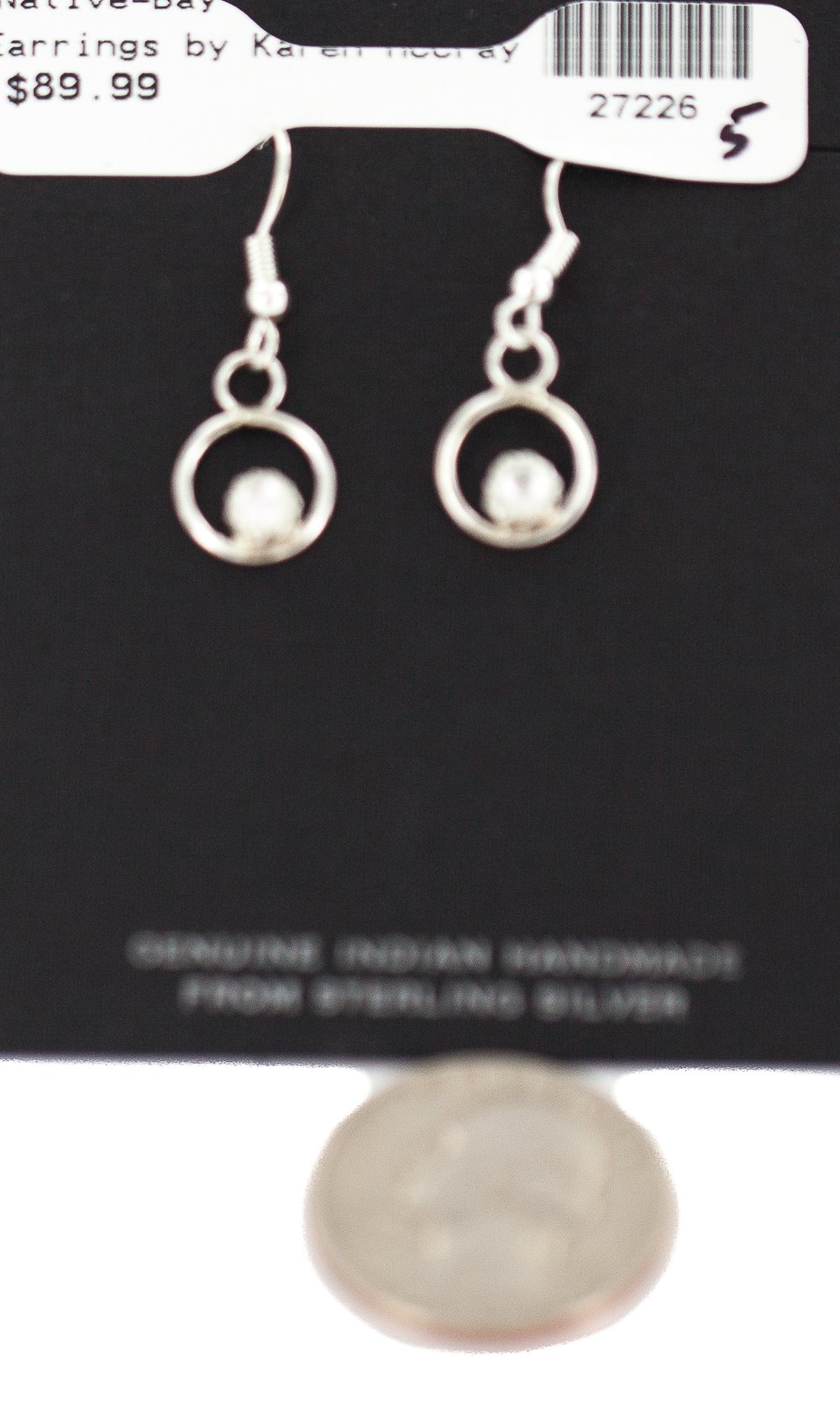 Authentic Navajo Sterling Silver Natural Mother of Pearl Dangle Earrings | Handmade by Loma Siiva | $90Tag Certified Native American Jewelry | Perfect for Boho Fashion, Wedding Accessories & Cultural Gift Giving