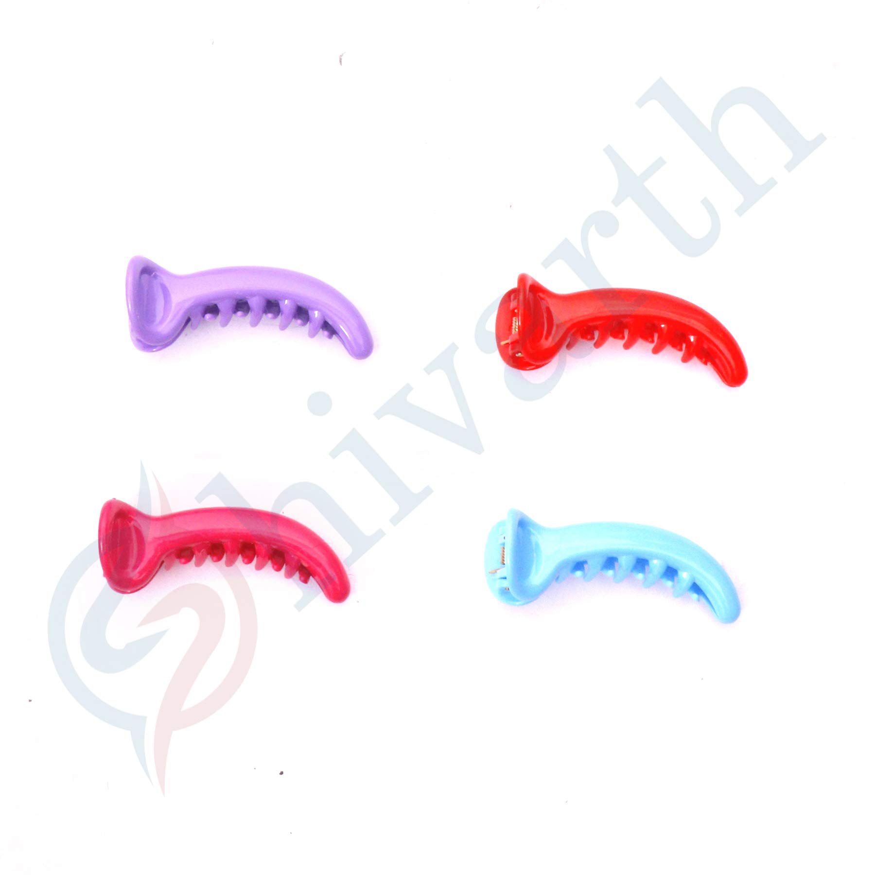 Shivarth Multi-Color Plastic Hair Clips for Girls & Women - 12 Piece Hair Accessories Set for School, Party, and Everyday Use