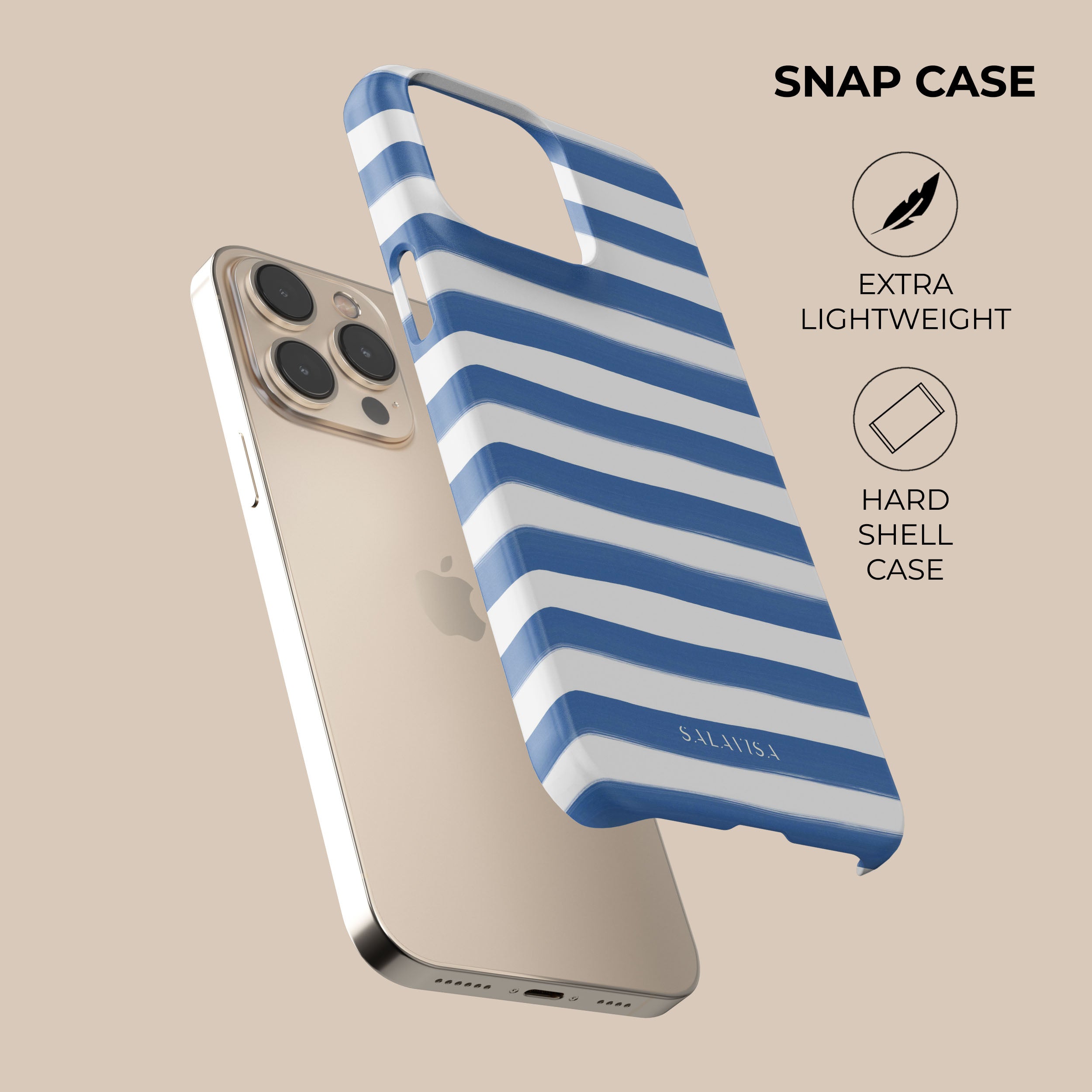 Sailor Lines iPhone Case - Trendy & Durable Phone Cover for iPhone 13/12/11/XR - Perfect for Beach, Travel & Summer Outfits