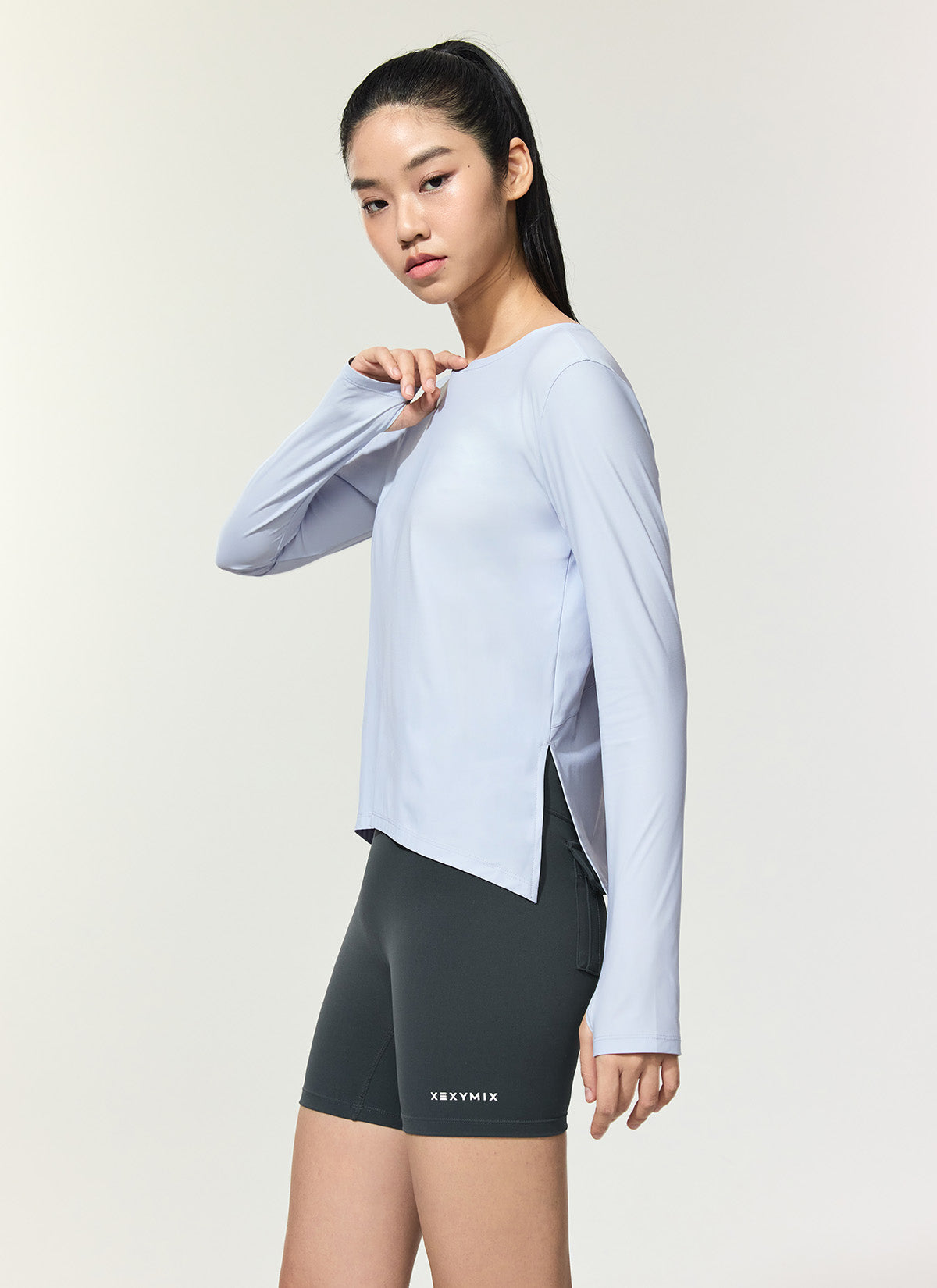 Breathable Cooling Tricot Boat Neck Long Sleeve Shirt for Women - Perfect for Yoga, Running & Summer Outdoor Activities