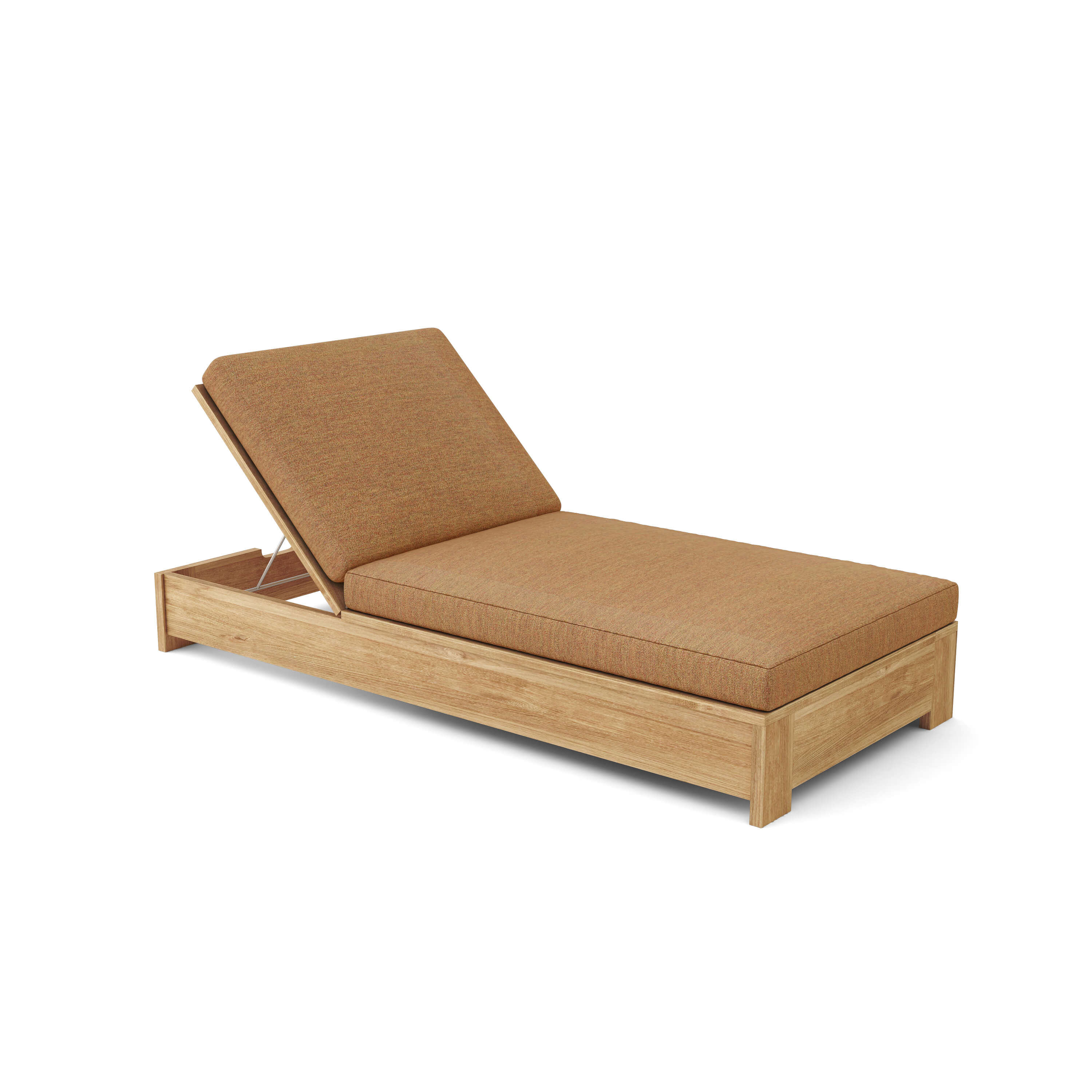 Premium Teak Wood Sun Lounger - Outdoor Patio Poolside Chaise Lounge for Backyard, Beach & Garden Relaxation | Weather-Resistant & Comfortable