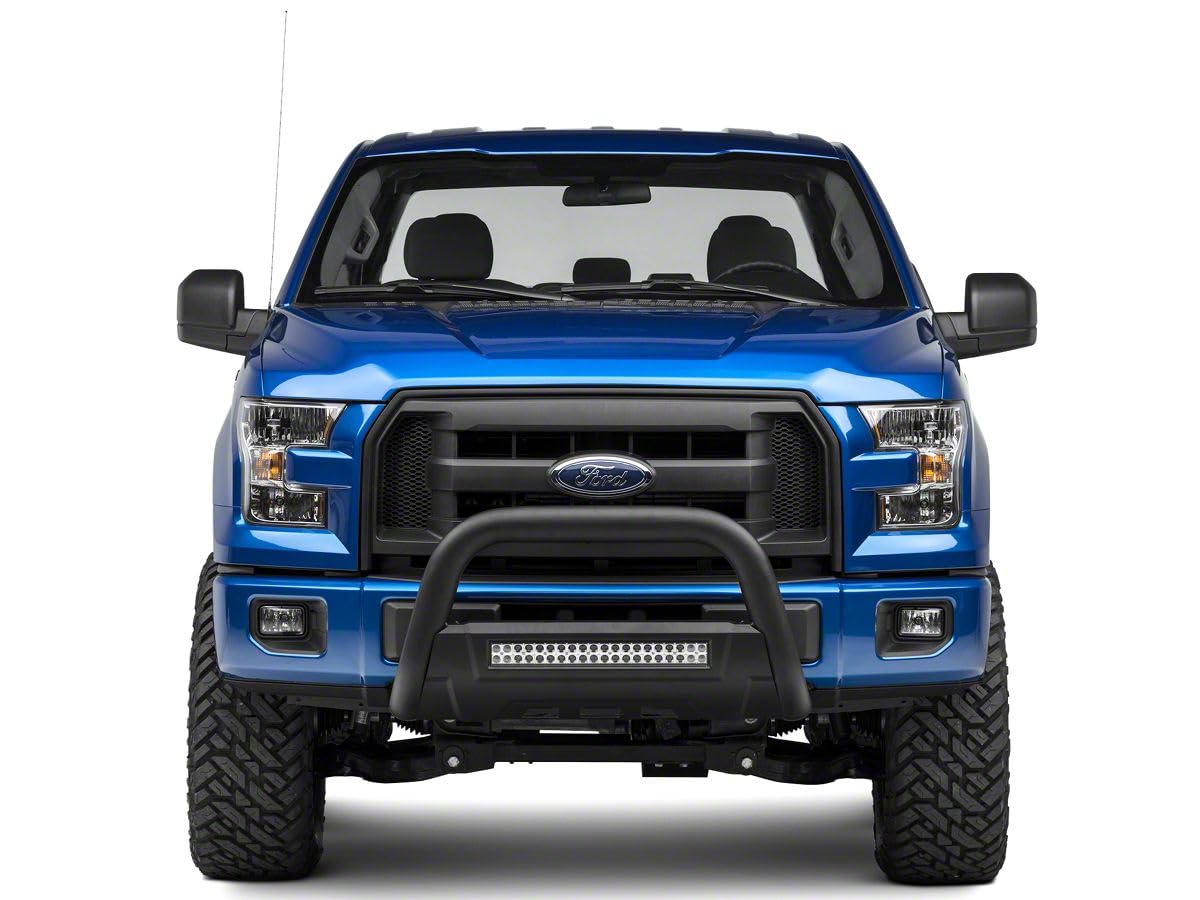 Textured Black Barricade Off-Road HD Bull Bar with Skid Plate & 20