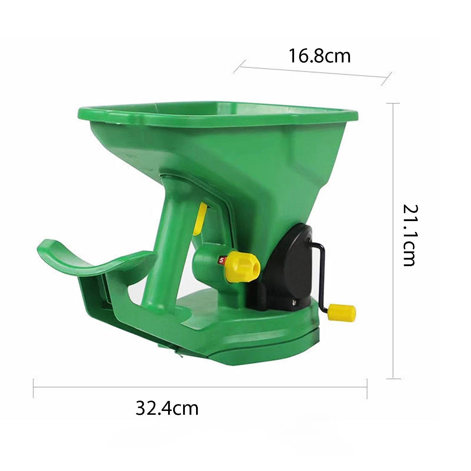 **Portable 1.5L Handheld Seed Spreader - Lawn & Garden Fertilizer Spreader Tool for Grass, Seeds & Fertilizer - Perfect for Home Gardening, Landscaping & Yard Maintenance**