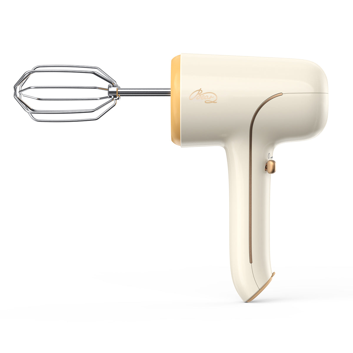 Bear WEM 121CW Electric Hand Mixer - 5 Speed Wireless Handheld Beater with Stainless Steel Whisks for Baking, Cooking & Whipping - Perfect for Cakes, Cookies, Cream & Egg Whites