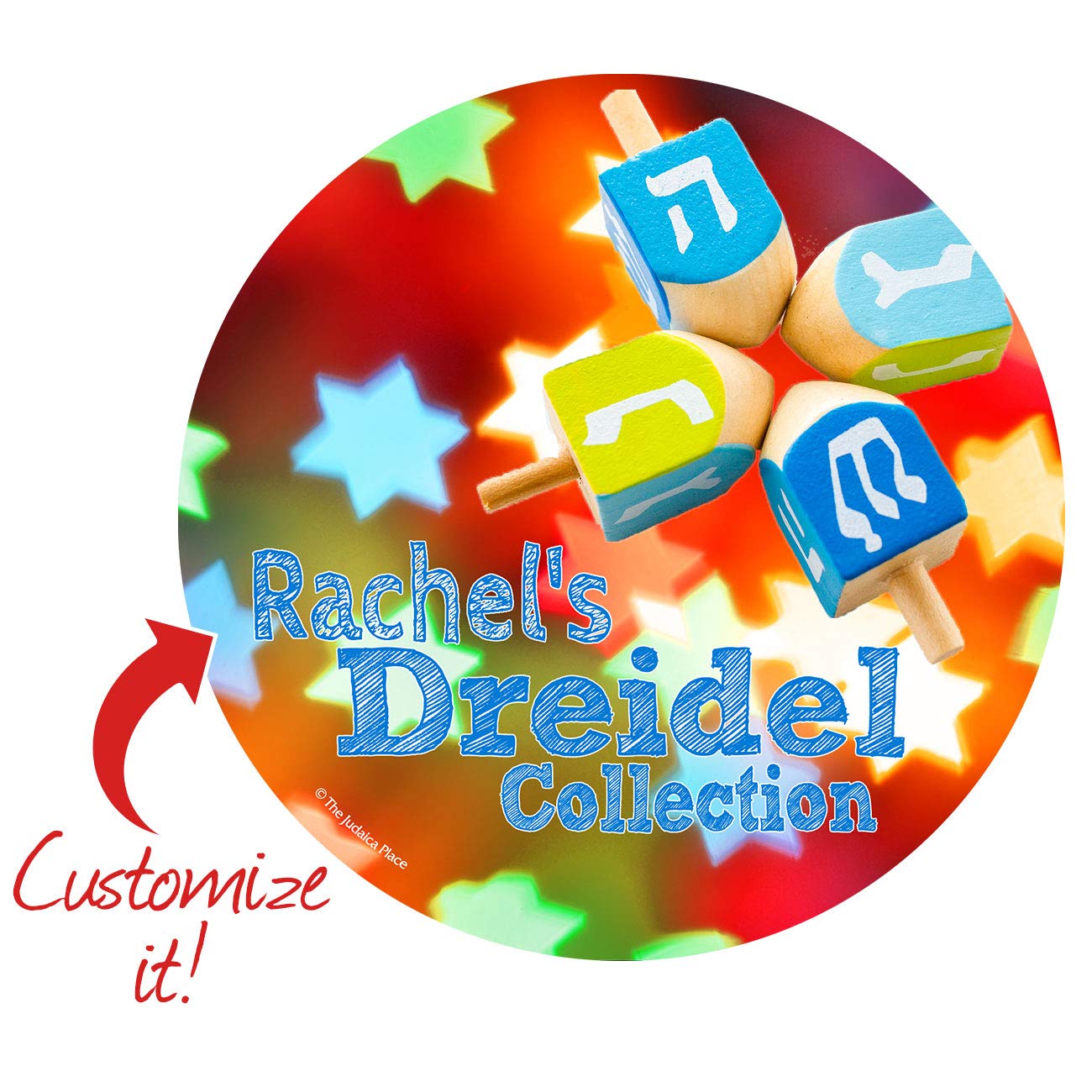 Personalized Dreidel Gift Box - Engraved Hanukkah Keepsake Holder for Menorah Coins & Gelt - Perfect for Jewish Holiday Gifting, Party Favors & Family Traditions