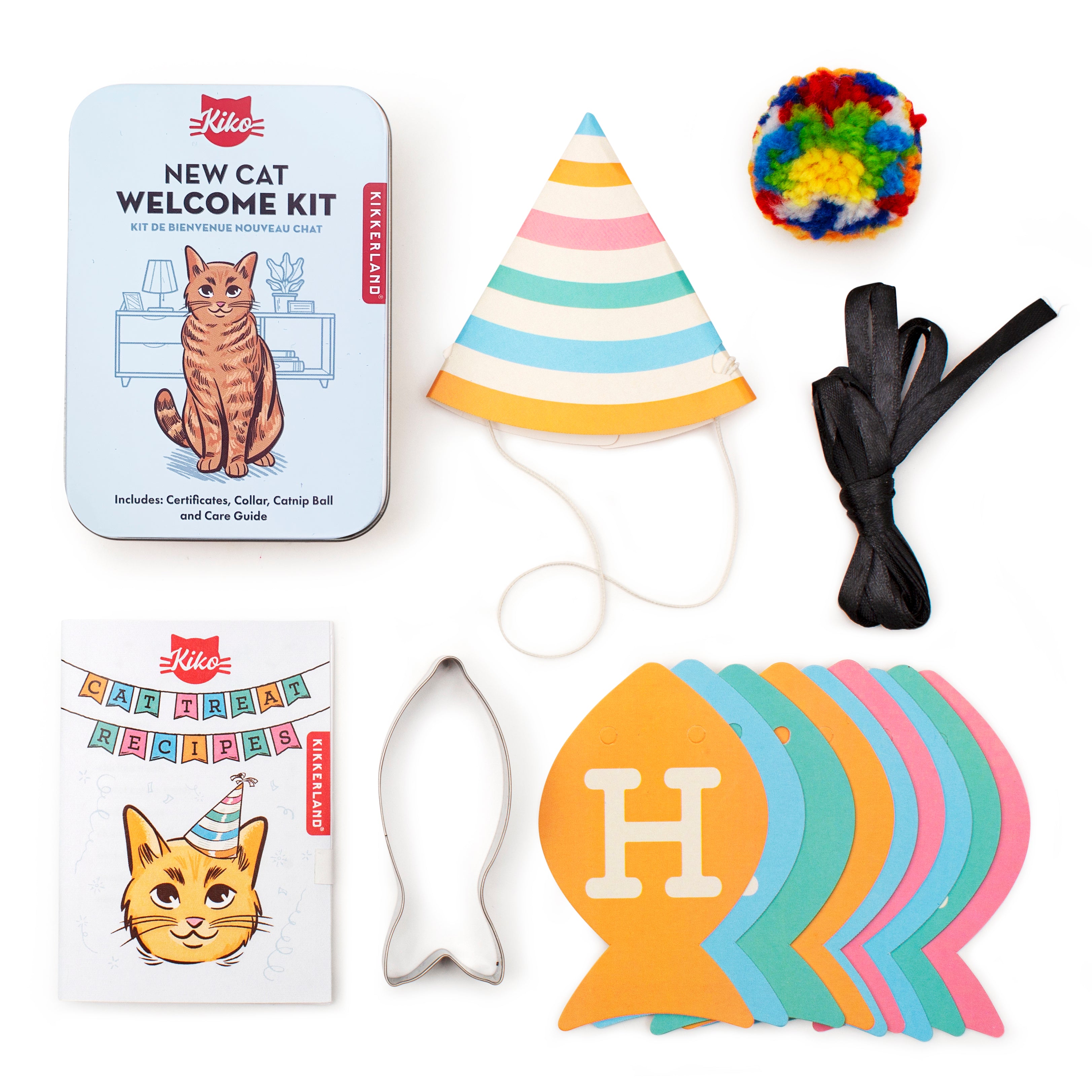 Kiko Cat Happy Birthday Party Kit - Fun Pet Celebration Supplies for Cats & Kittens - Perfect for Birthdays, Adoption Anniversaries & Special Occasions