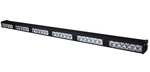 Strobes N' More E66 MAX Traffic Warning LED Stick - Blue & Amber Emergency Light Bar for Vehicles, Trucks, Police Cars - High Visibility Safety Beacon for Roadside Emergencies, Construction Zones & Nighttime Visibility