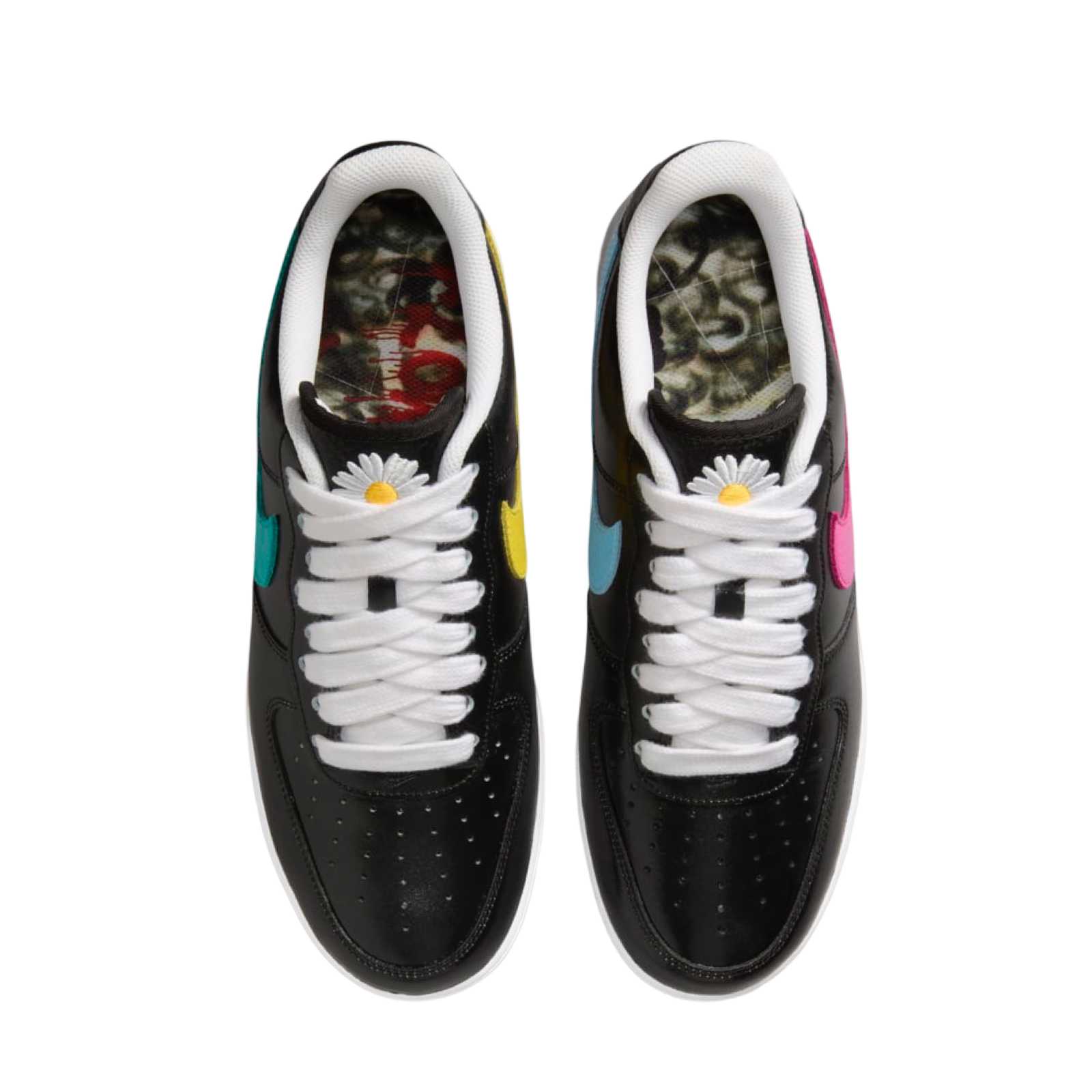 Nike Air Force 1 Low G Dragon Peaceminusone Para Noise 3.0 Sneakers - Black/Emerald/Pinkfire/Yellow/Blue - Limited Edition Streetwear Shoes for Men | Perfect for Casual Wear, Urban Fashion & Sneaker Collectors
