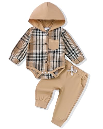 Plaid Flannel Brown Hoodie