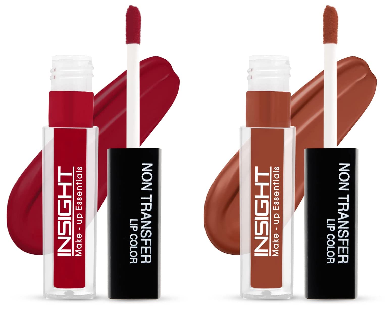 Long-Lasting Matte Non-Transfer Lipstick - 4ml (LG40=28) & Creamy Non-Transfer Lip Color - 4ml (21 Romance) - Perfect for Date Night, Parties, and Everyday Wear