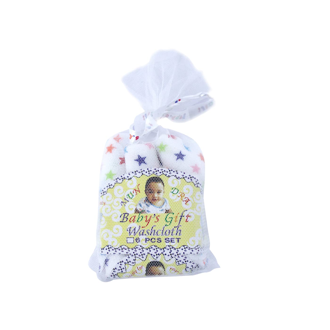 Premium MAJIK Baby Cotton Face Washcloths & Towels - Soft 6-Piece Set for Newborns, Infants & Toddlers - Gentle for Sensitive Skin - Perfect for Bath Time, Feeding & Diaper Changes