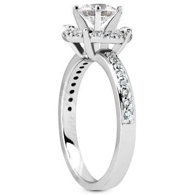 1.74 Carat TW Round Diamond Engagement Ring & Matching Wedding Band Set in 18K White Gold - Perfect for Proposals, Anniversaries & Bridal Jewelry