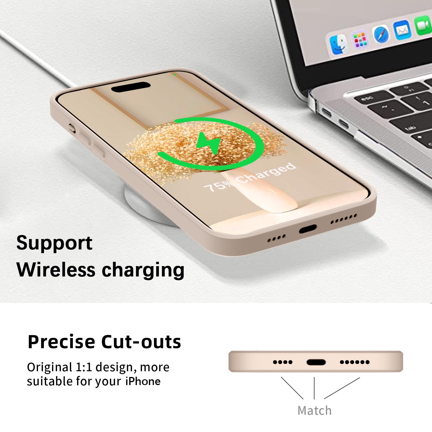 Premium Ultra Slim Silicone Case for iPhone 14 Pro Max (6.7 inch) - Soft Gel Anti-Scratch Cover with Microfiber Lining & Shockproof Protection | Perfect for Daily Use, Travel, and Outdoor Activities