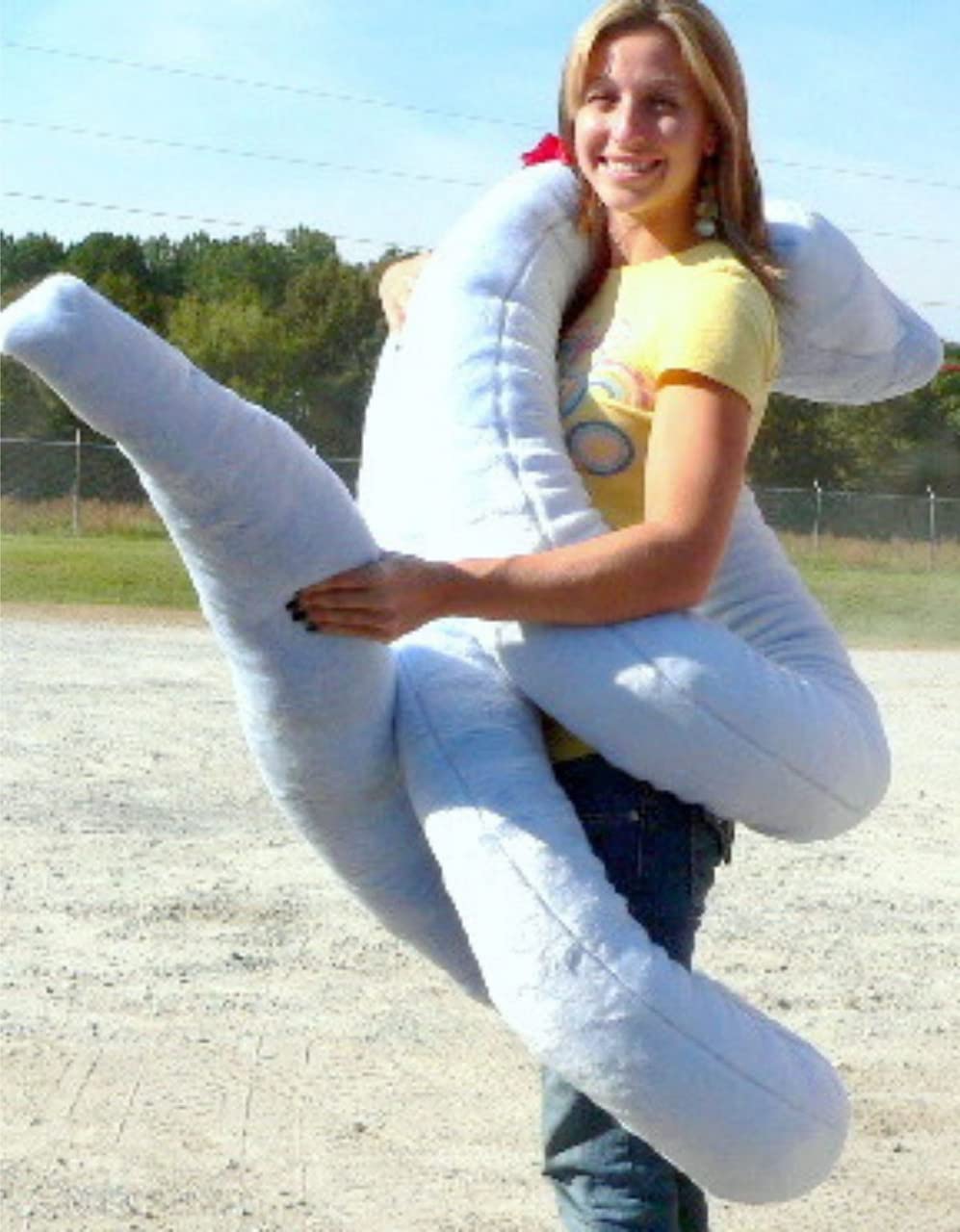 18 Feet Long Giant Plush Stuffed Snake - Extra Large Sky Blue Soft Toy - Handmade in USA - Perfect for Kids' Rooms, Nursery Decor, and Playtime Fun