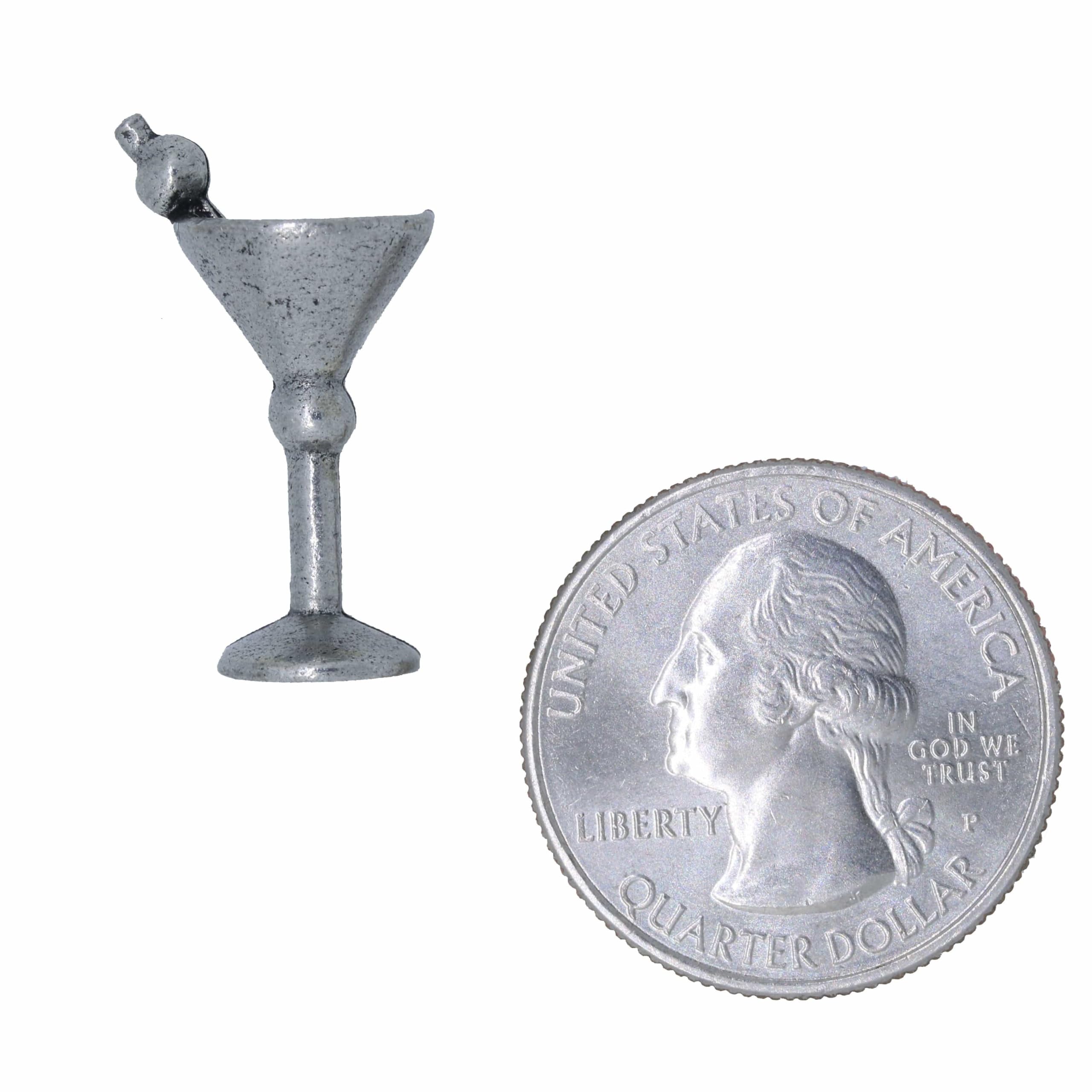 Jim Clift Design Martini Glass Lapel Pin - Elegant Cocktail Party Accessory for Suits, Blazers & Formal Events