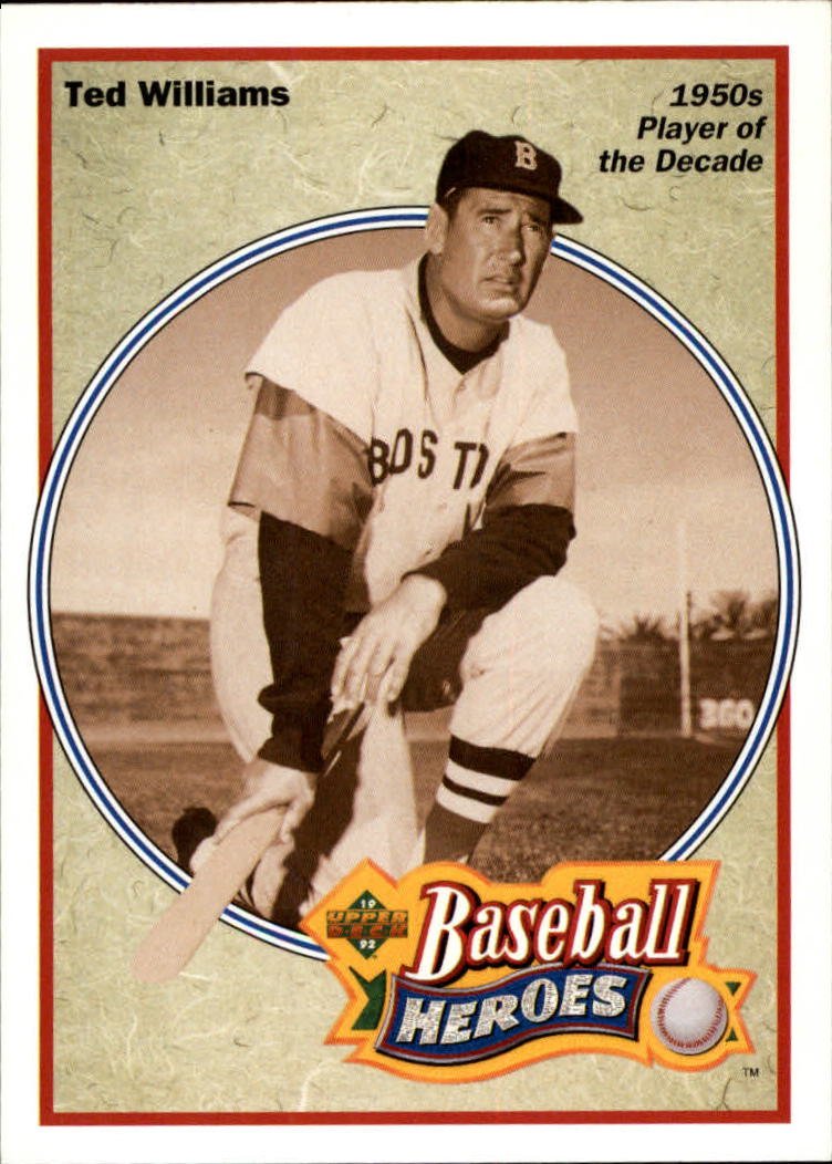 1992 Upper Deck Williams Heroes #33 Ted Williams MLB Baseball Trading Card - Rare Collectible for Sports Fans & Memorabilia Enthusiasts - Perfect for Display, Gifts & Investment